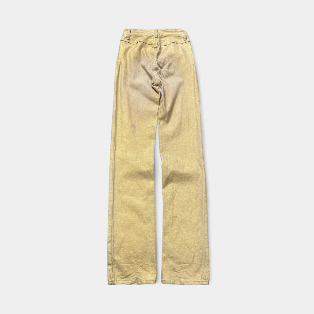 Just Cavalli Metallic Gold Coated Skinny Jeans