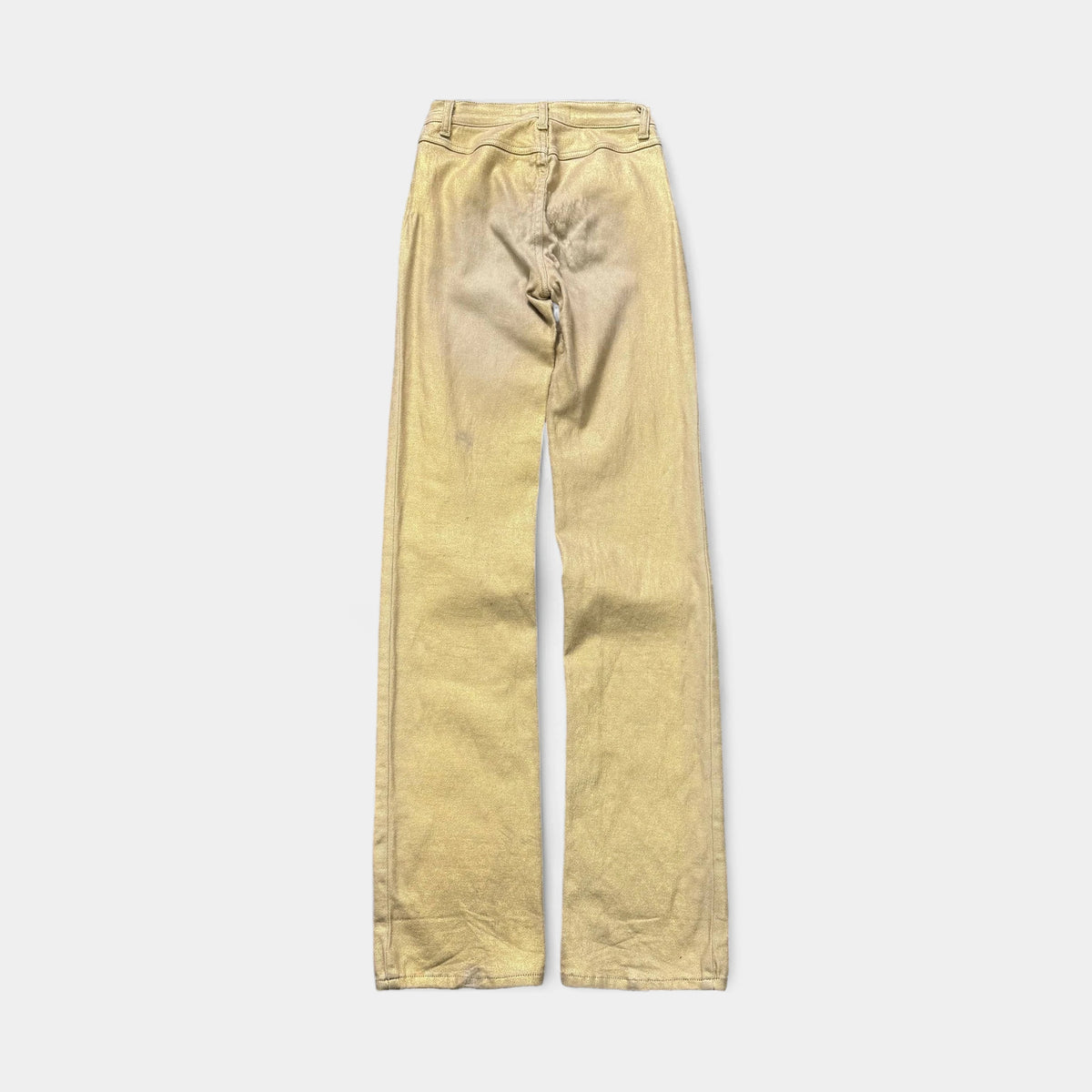 Just Cavalli Metallic Gold Coated Skinny Jeans