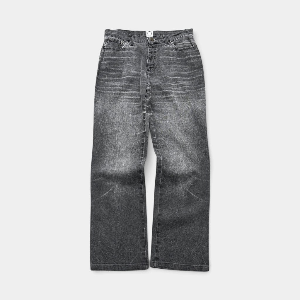 Cavalli Jeans Trompe L'oeil Denim Wide-Leg Pants