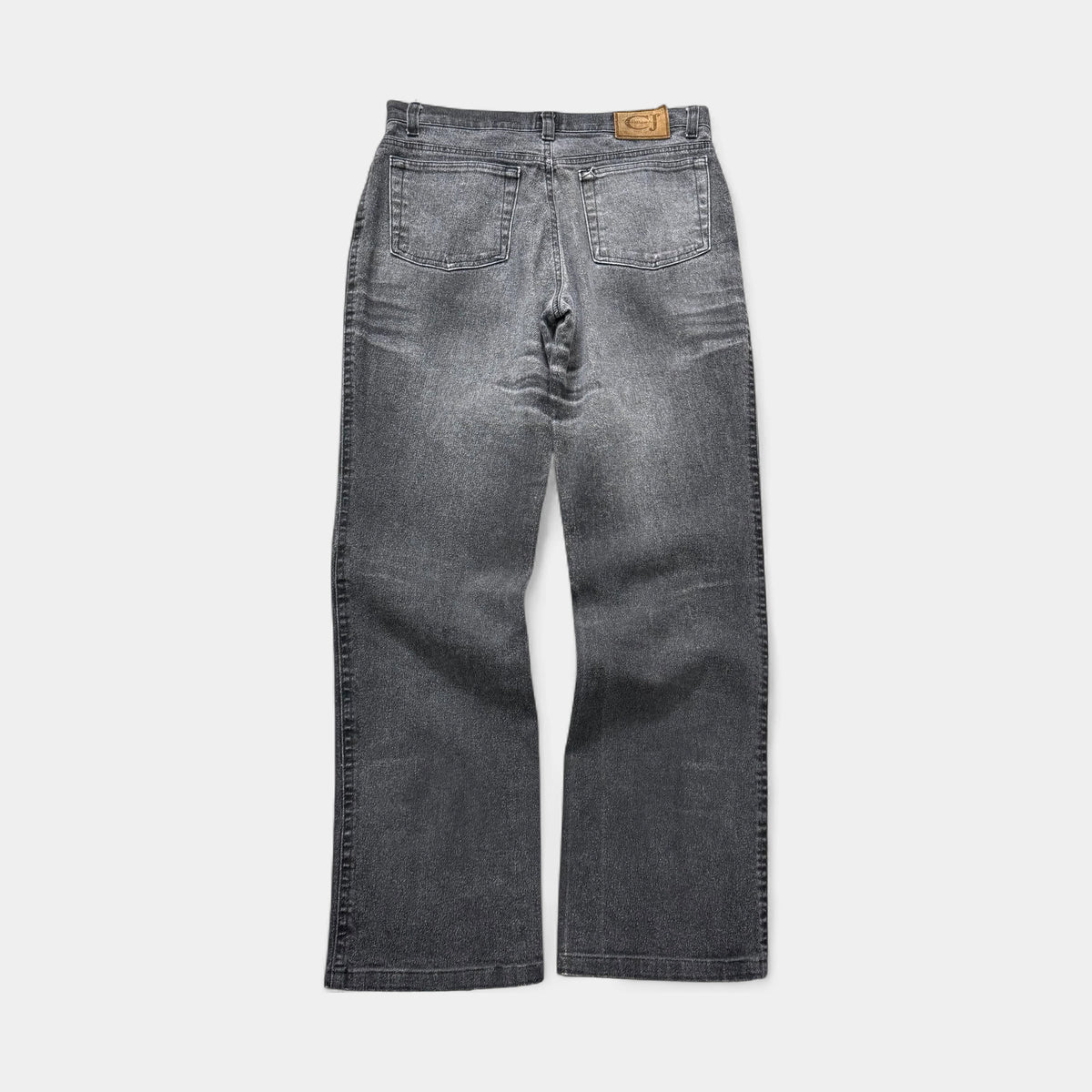 Cavalli Jeans Trompe L'oeil Denim Wide-Leg Pants