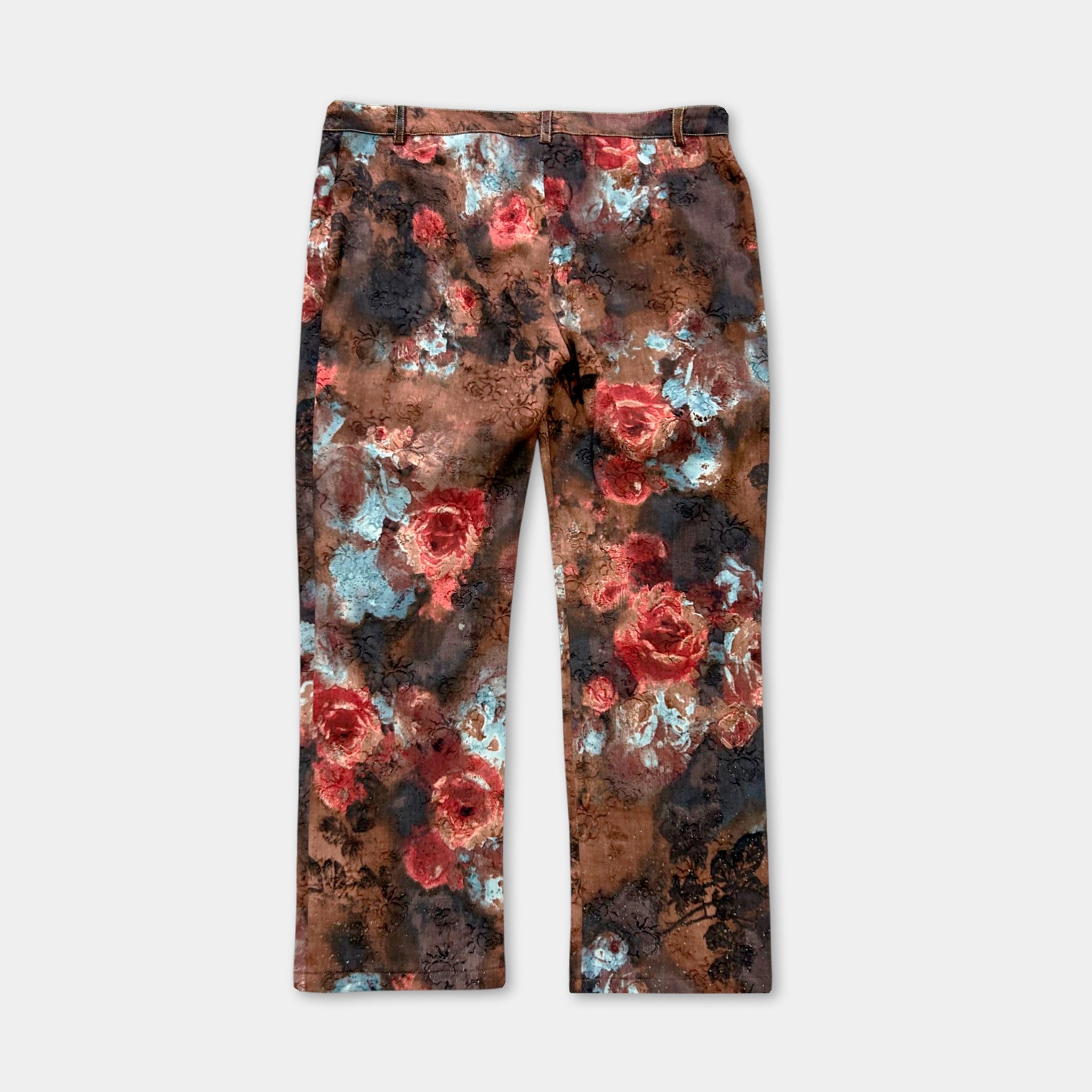 Roberto Cavalli Class Floral Wide Leg Pants