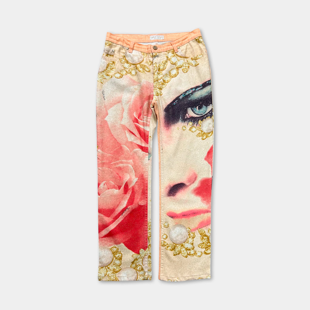 Roberto Cavalli 2003 Eye Pattern Pants