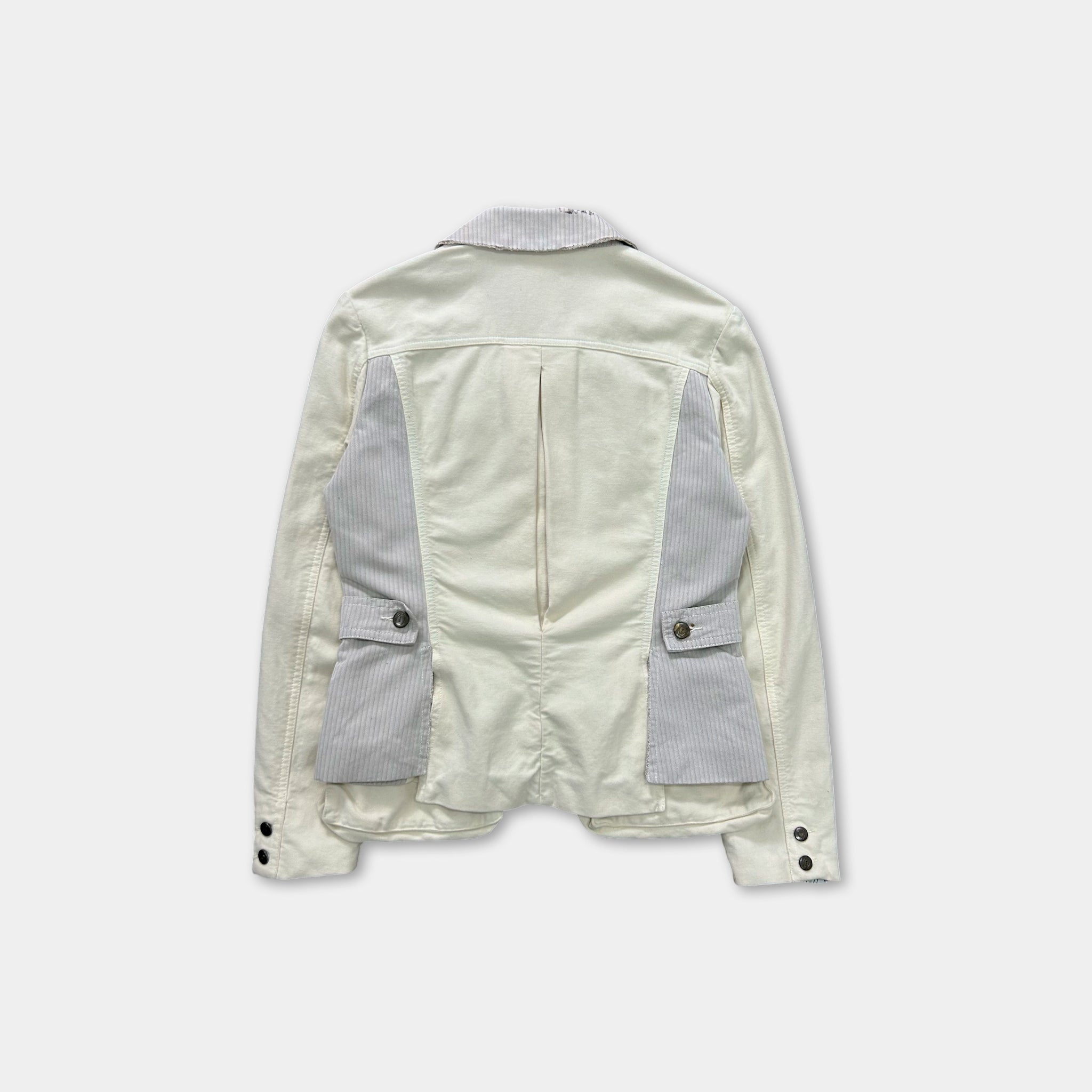 Just Cavalli Women's Beige and Black Cargo Style Jacket