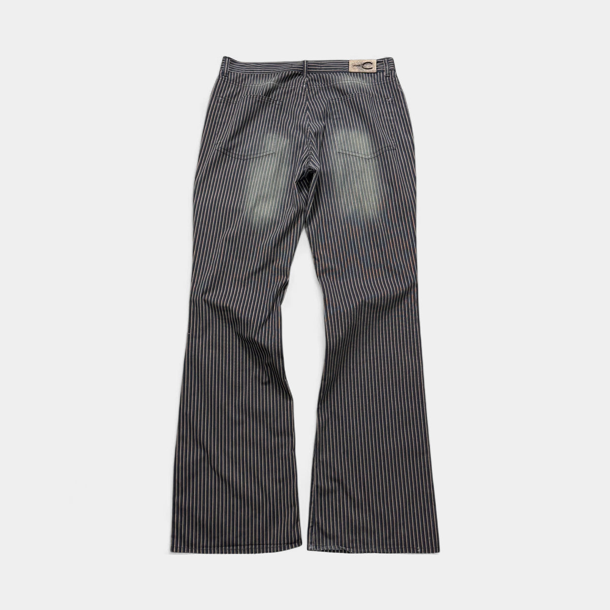 Just Cavalli Striped Sandblasted Flared Pants