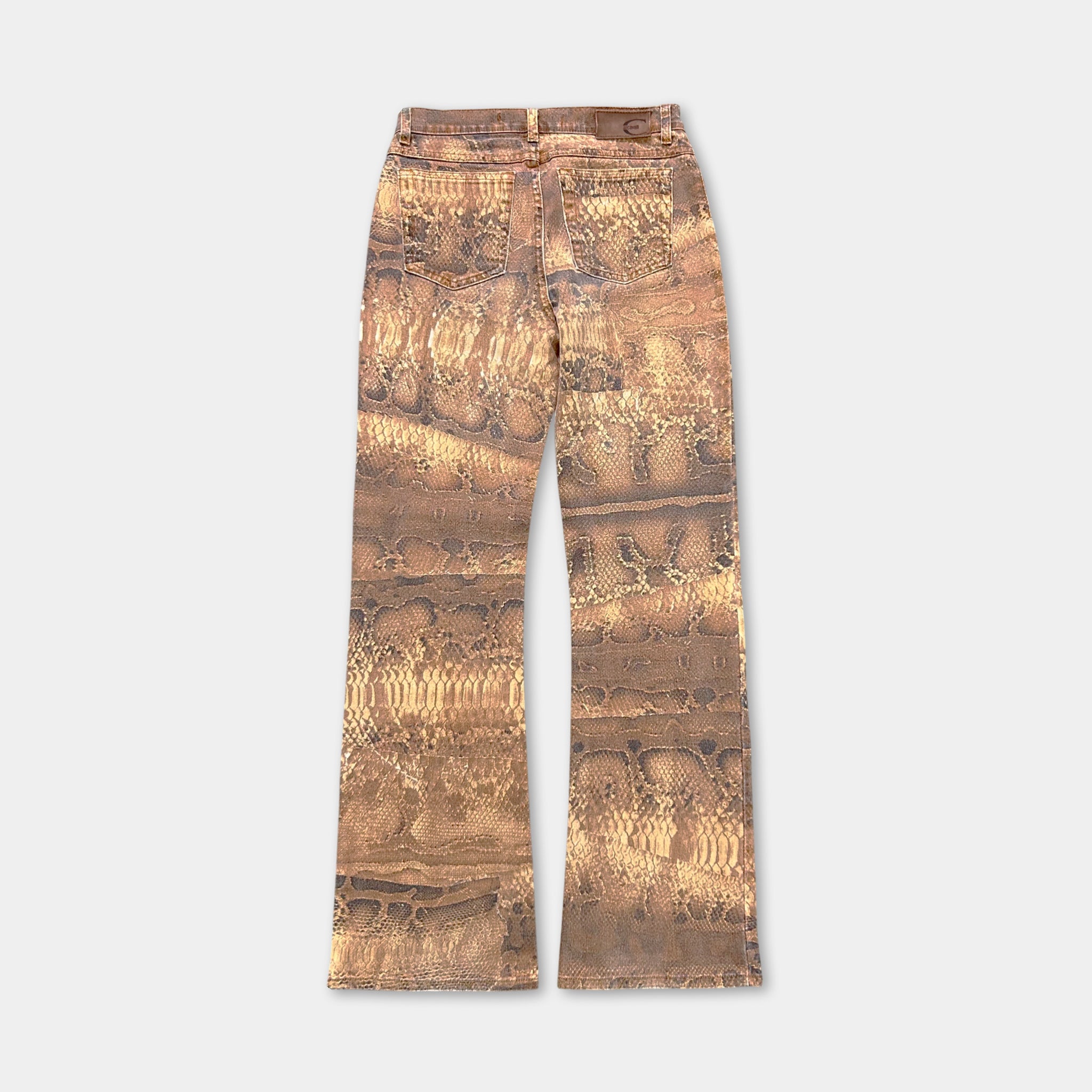 Just Cavalli 2000s Snakeskin Pattern Pants