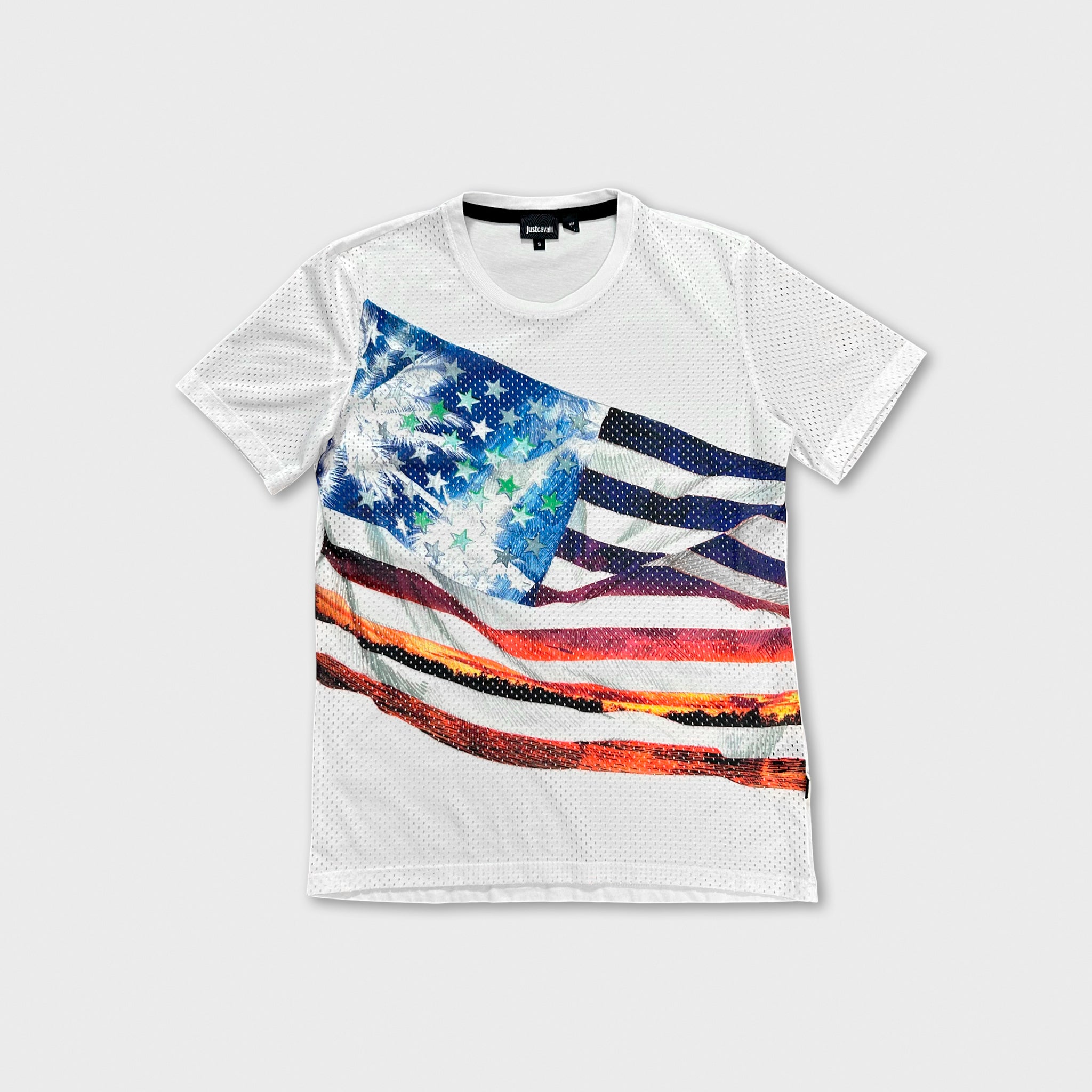 Just Cavalli Indy-Sleaz American Flag T-Shirt