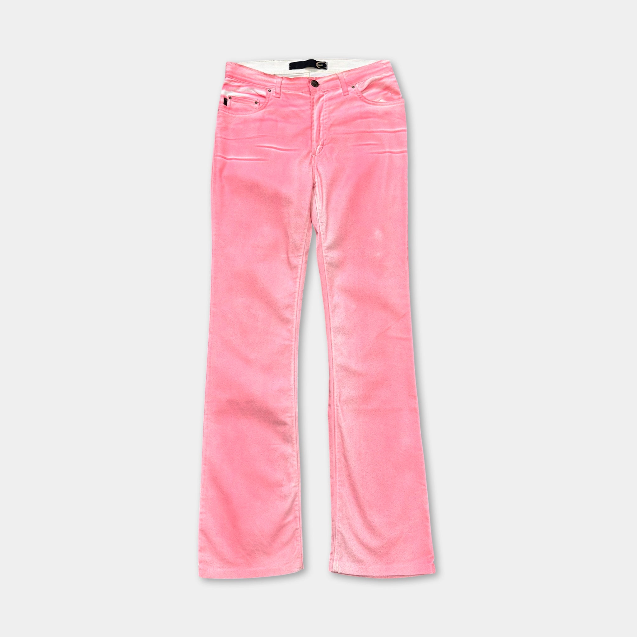 Just Cavalli Bubblegum Pink Bootcut Flare Pants