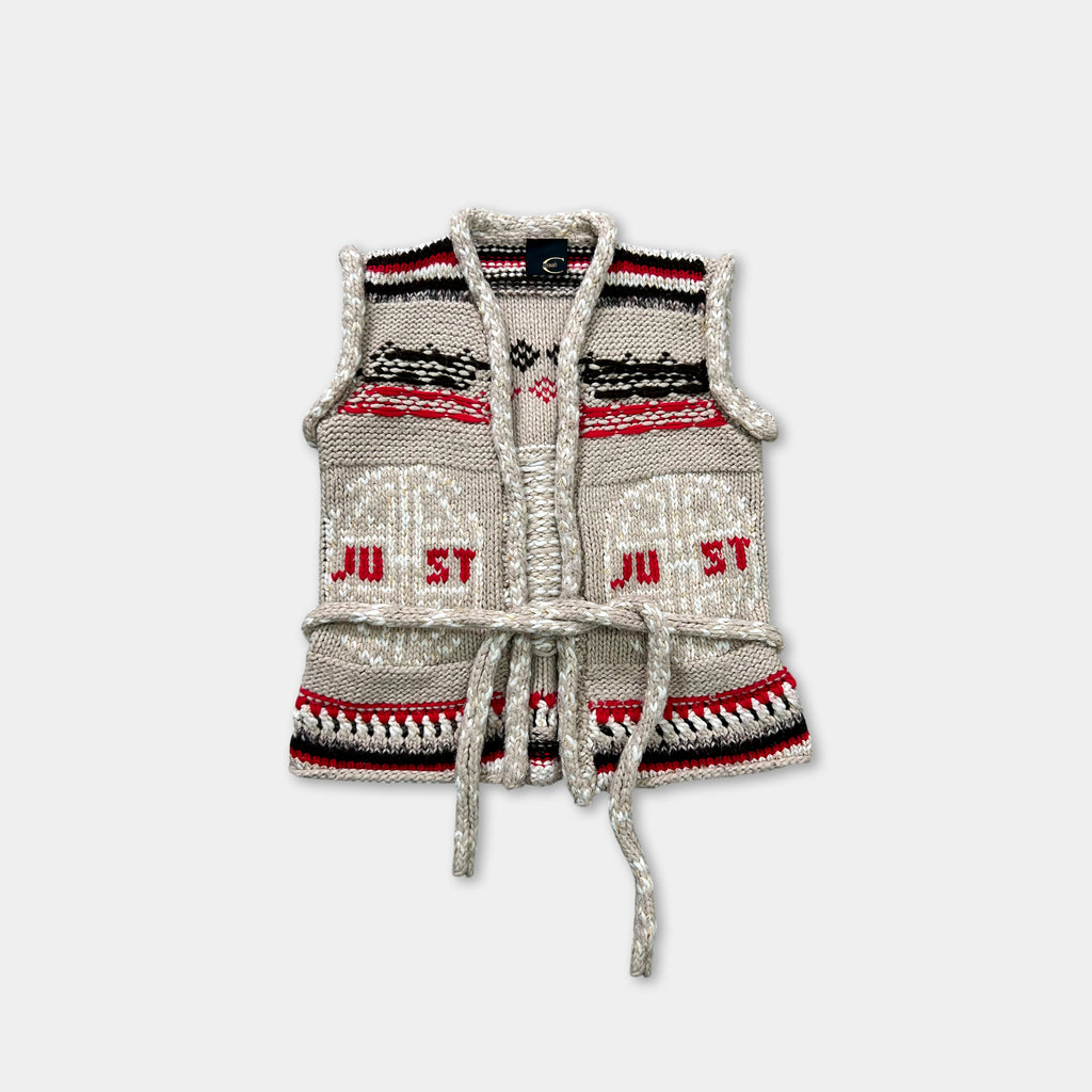 Just Cavalli Knit Belted Vest