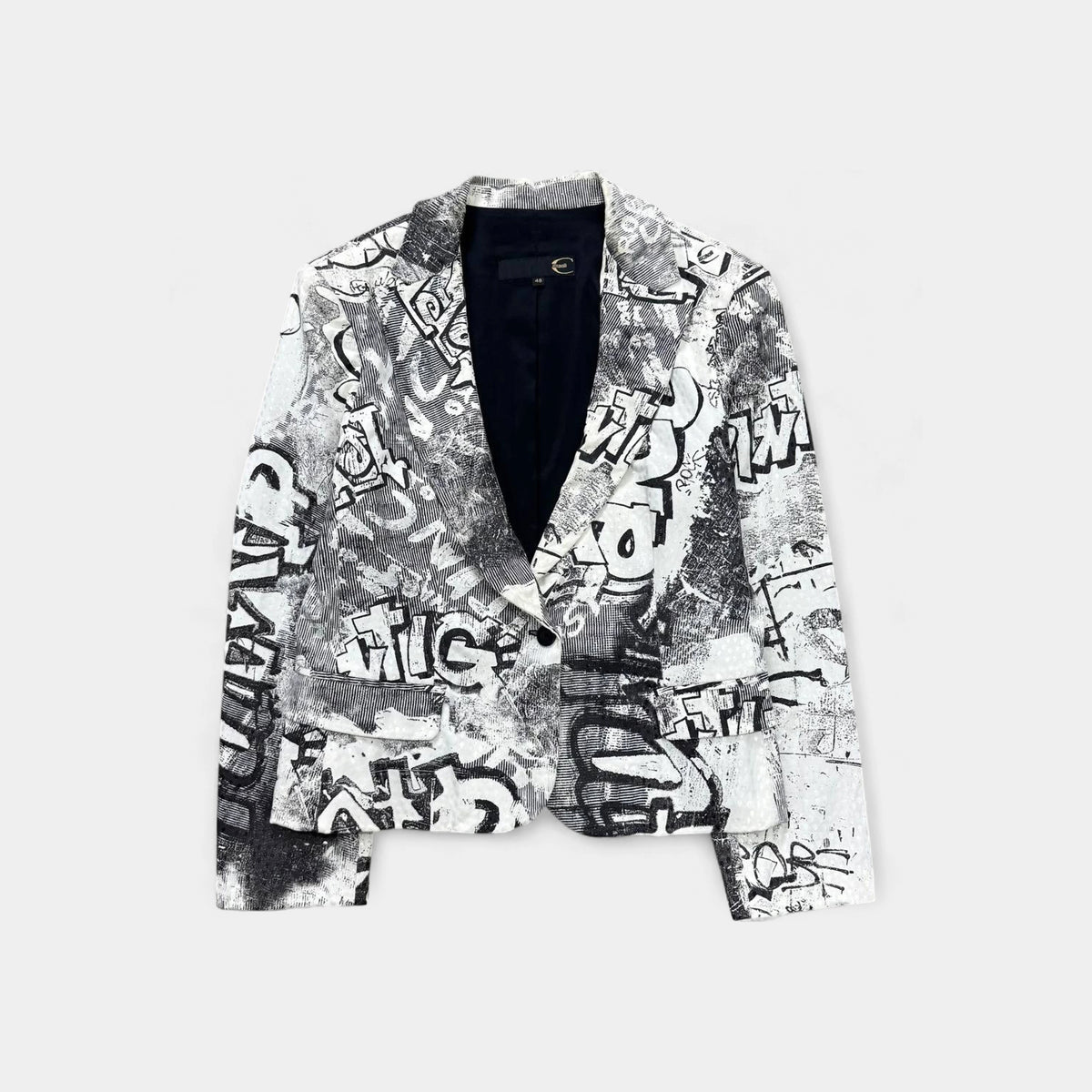 Just Cavalli Graffiti Print Blazer