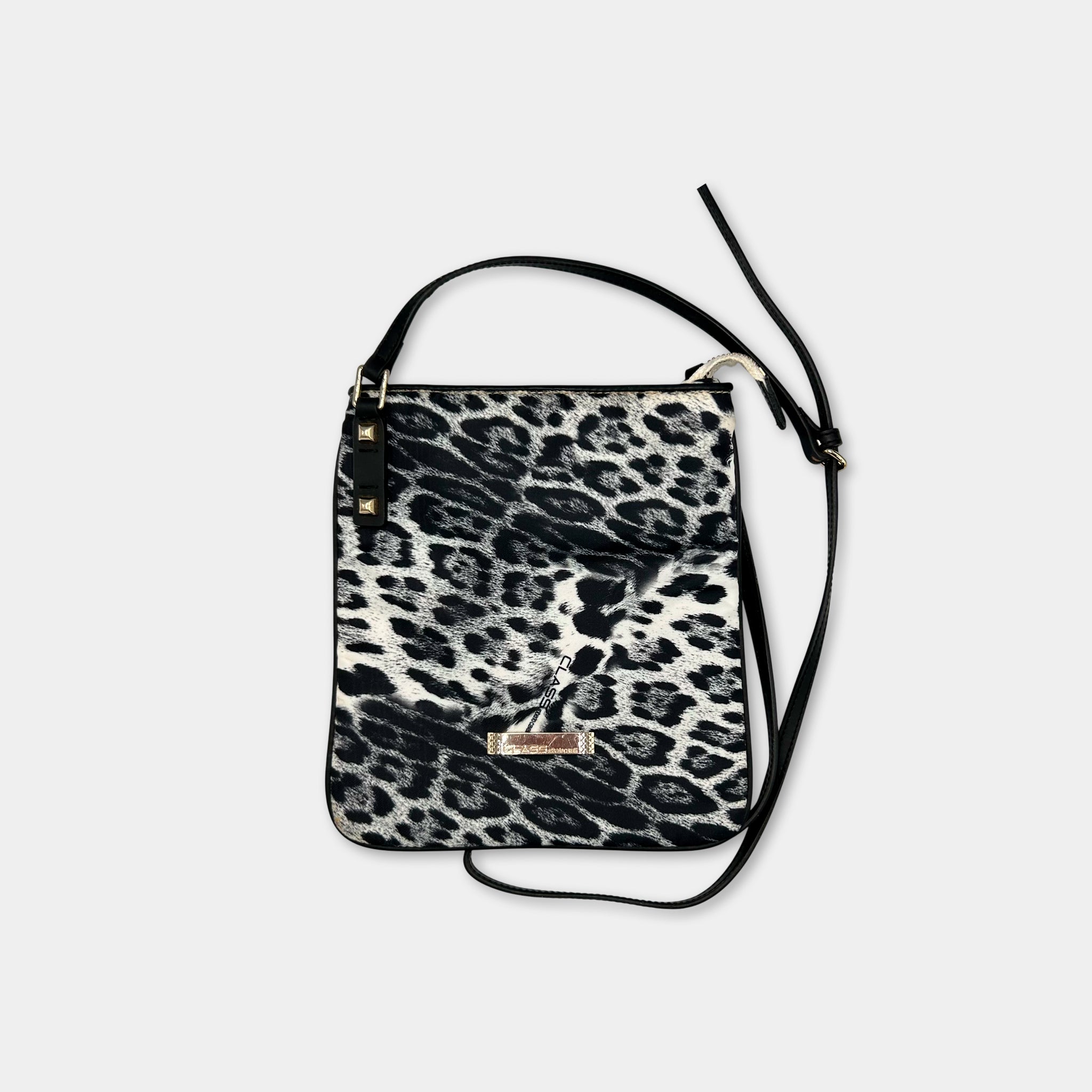 Cavalli Class Leopard Shoulder Bag