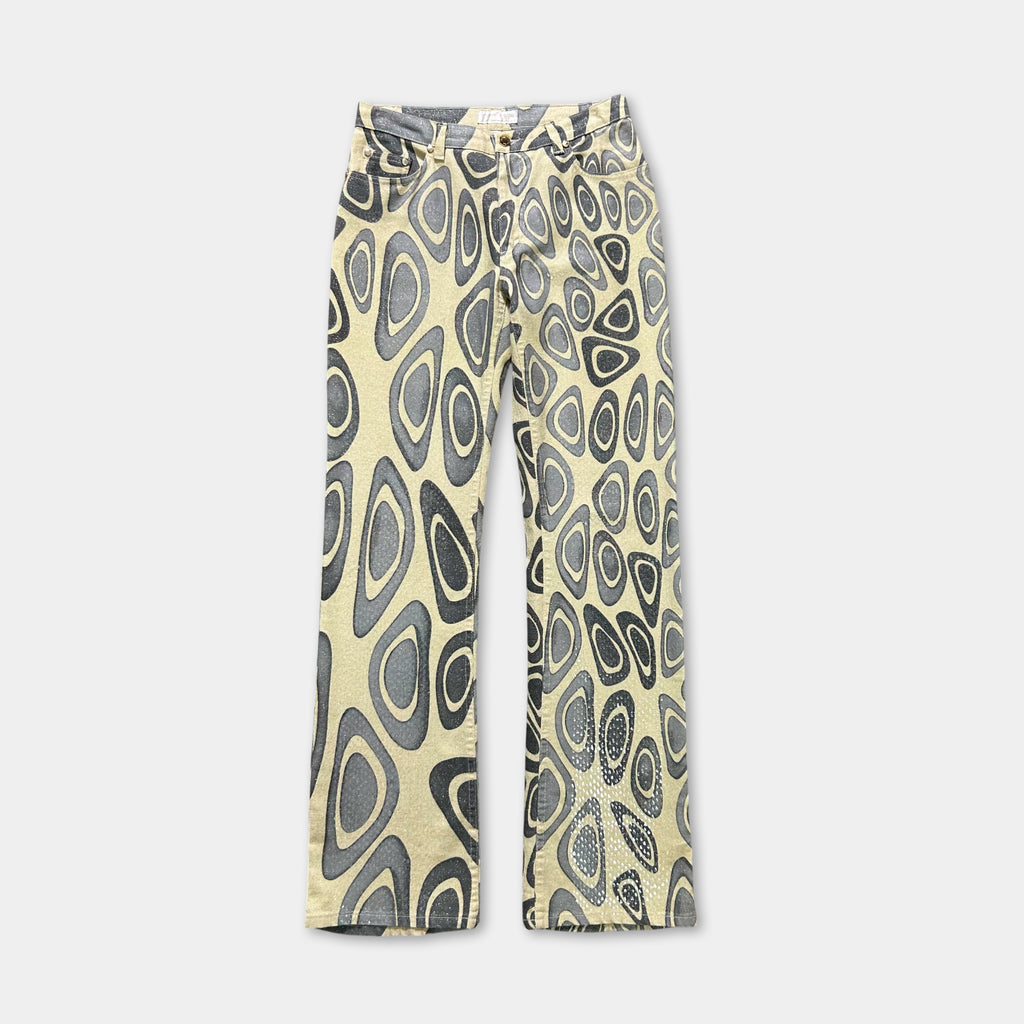 Roberto Cavalli Shiny Graphic Pants