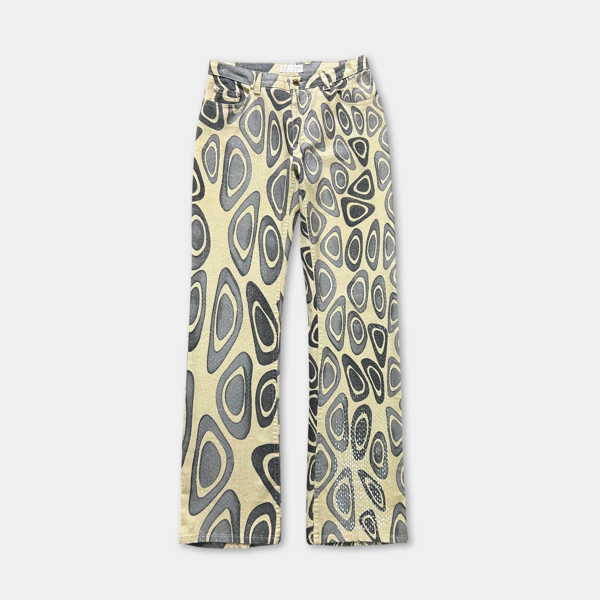 Roberto Cavalli Shiny Graphic Pants