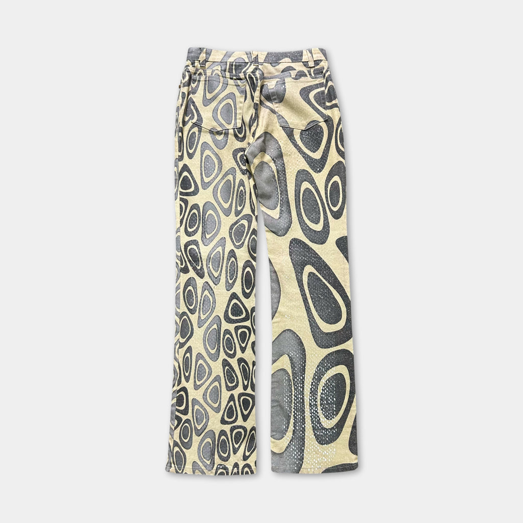 Roberto Cavalli Shiny Graphic Pants