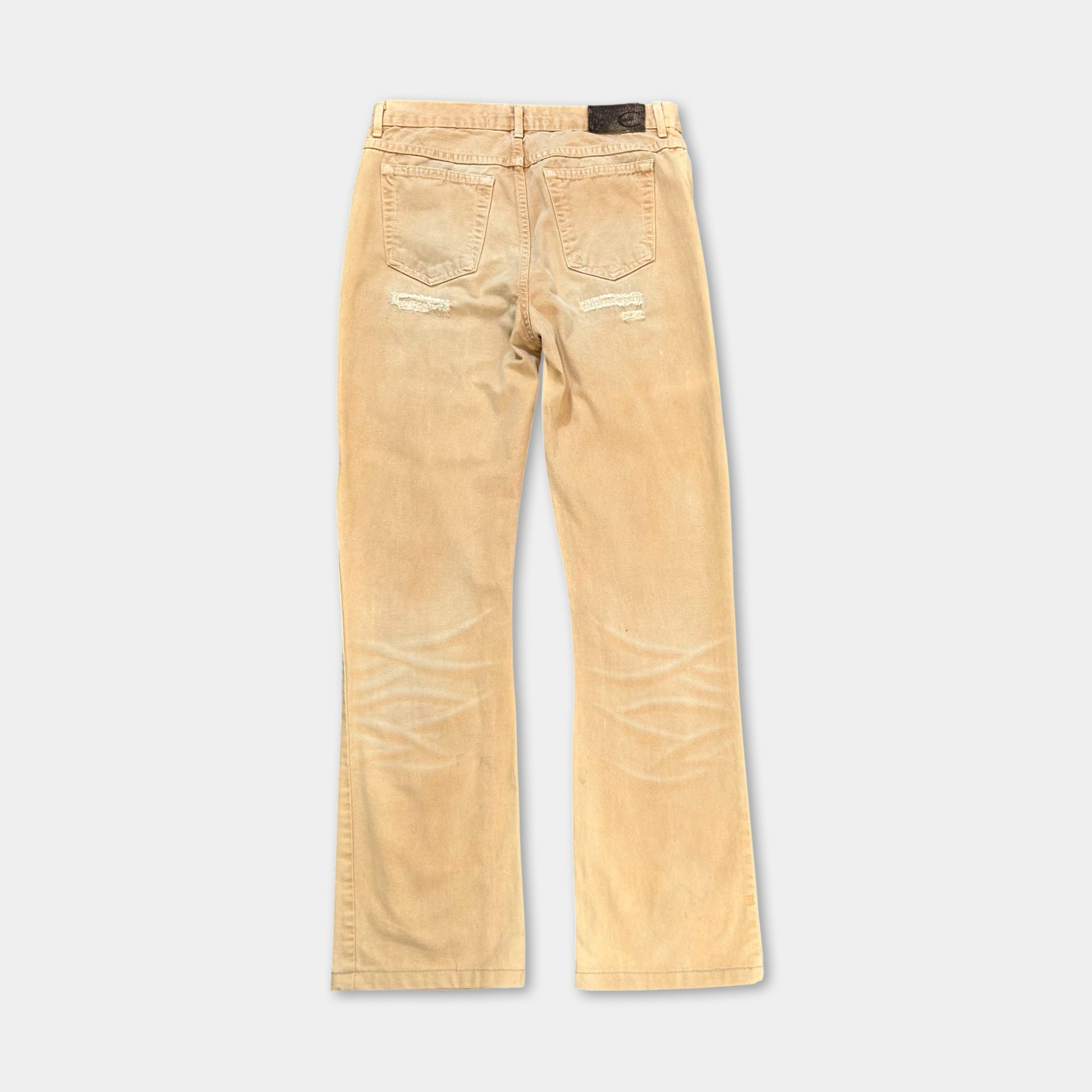 Just Cavalli Beige Distressed Jeans