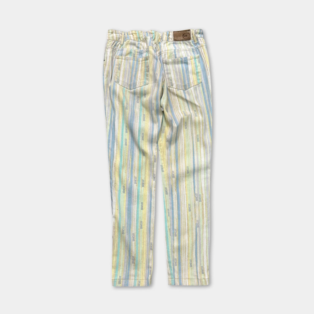Just Cavalli Pastel Striped Logo Jeans