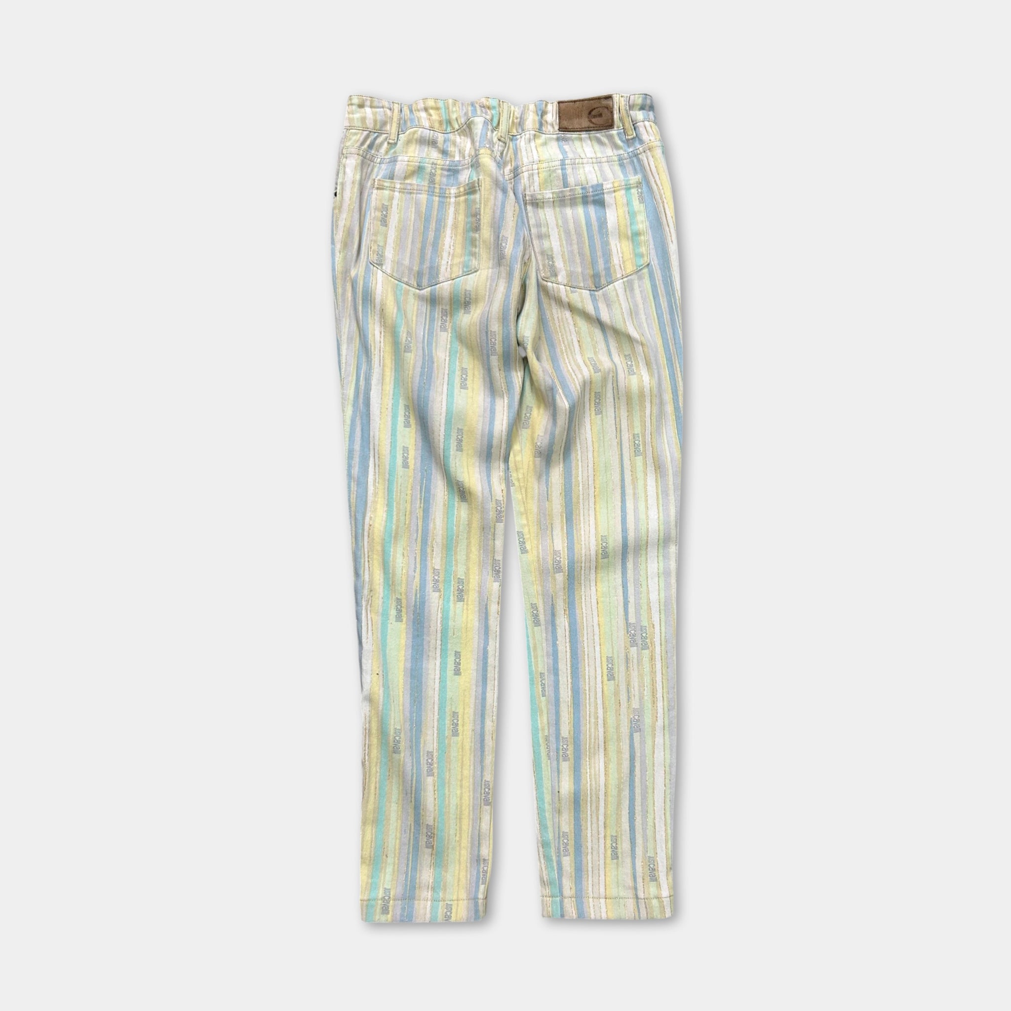 Just Cavalli Pastel Striped Logo Jeans