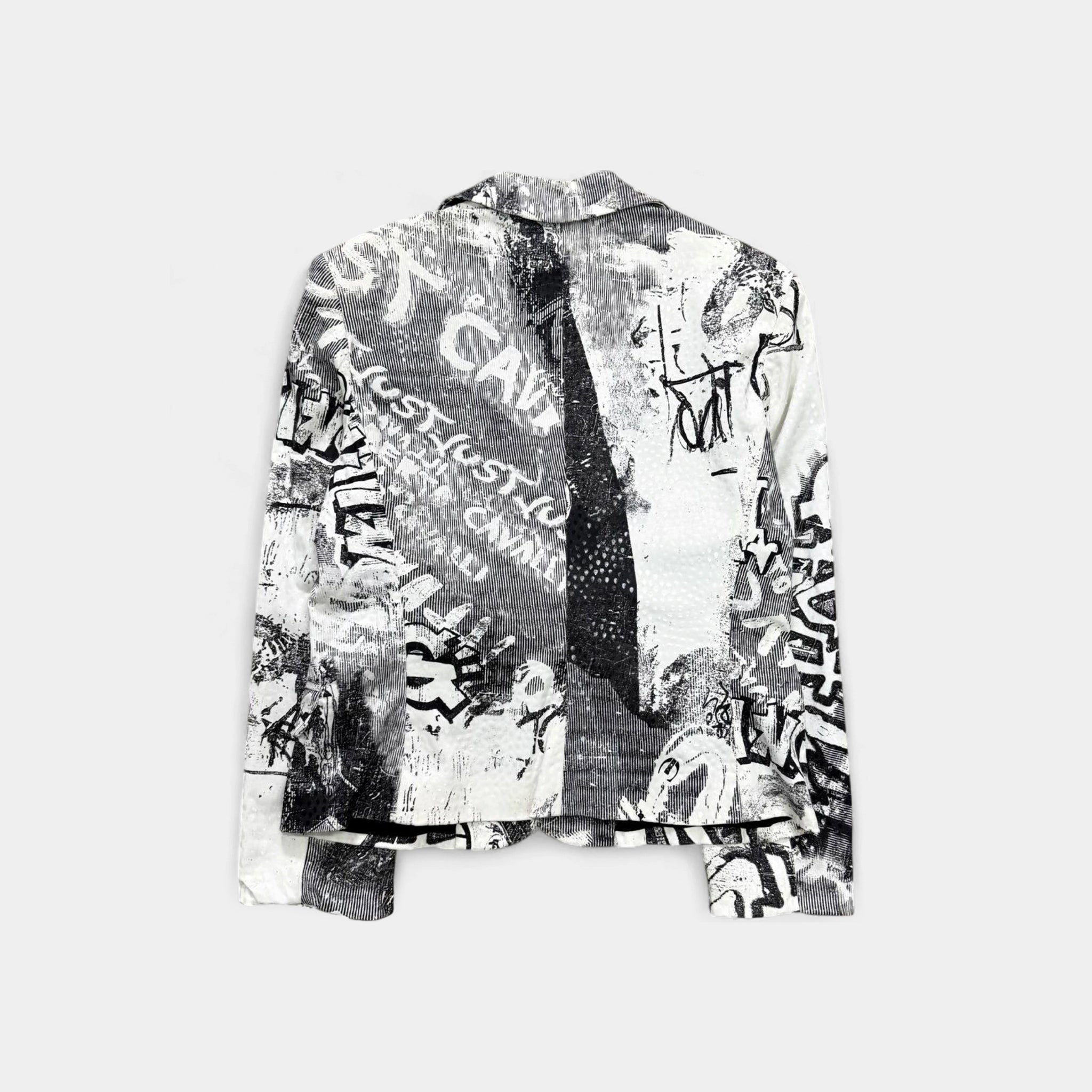Just Cavalli Graffiti Print Blazer