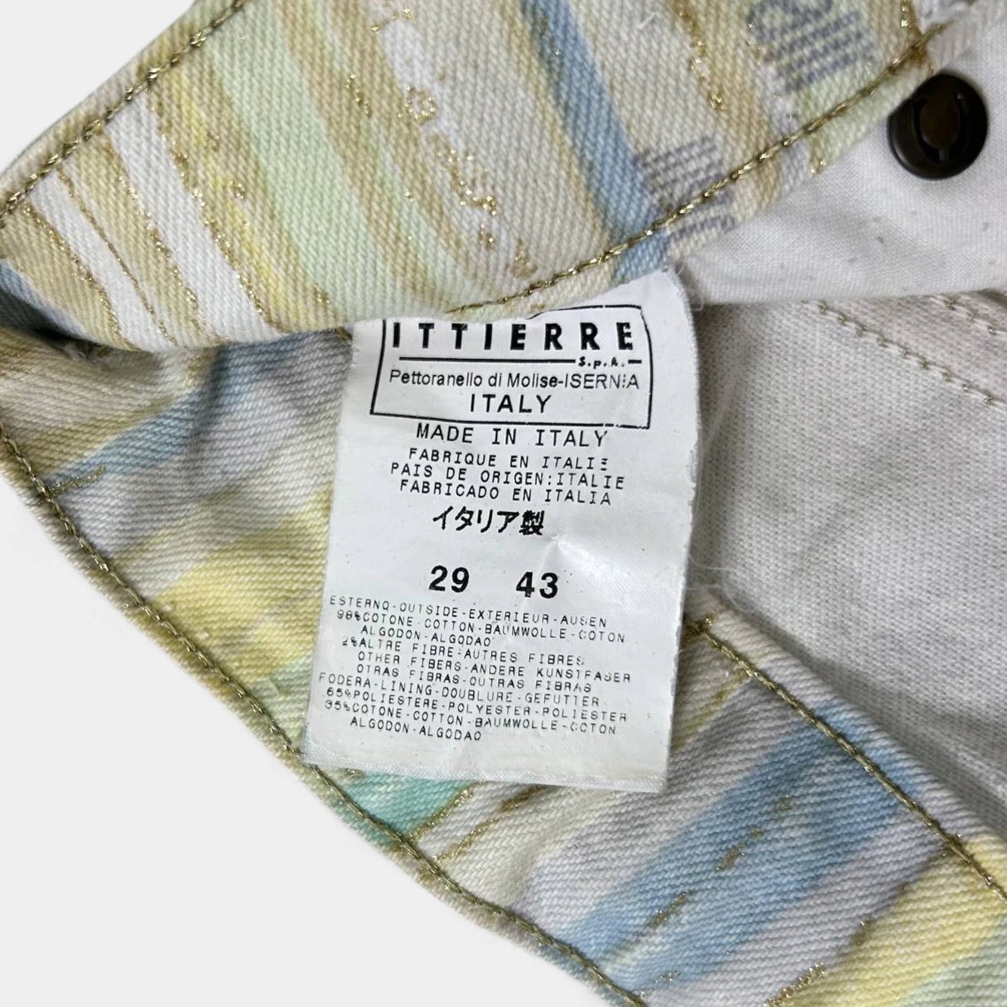 Just Cavalli Pastel Striped Logo Jeans