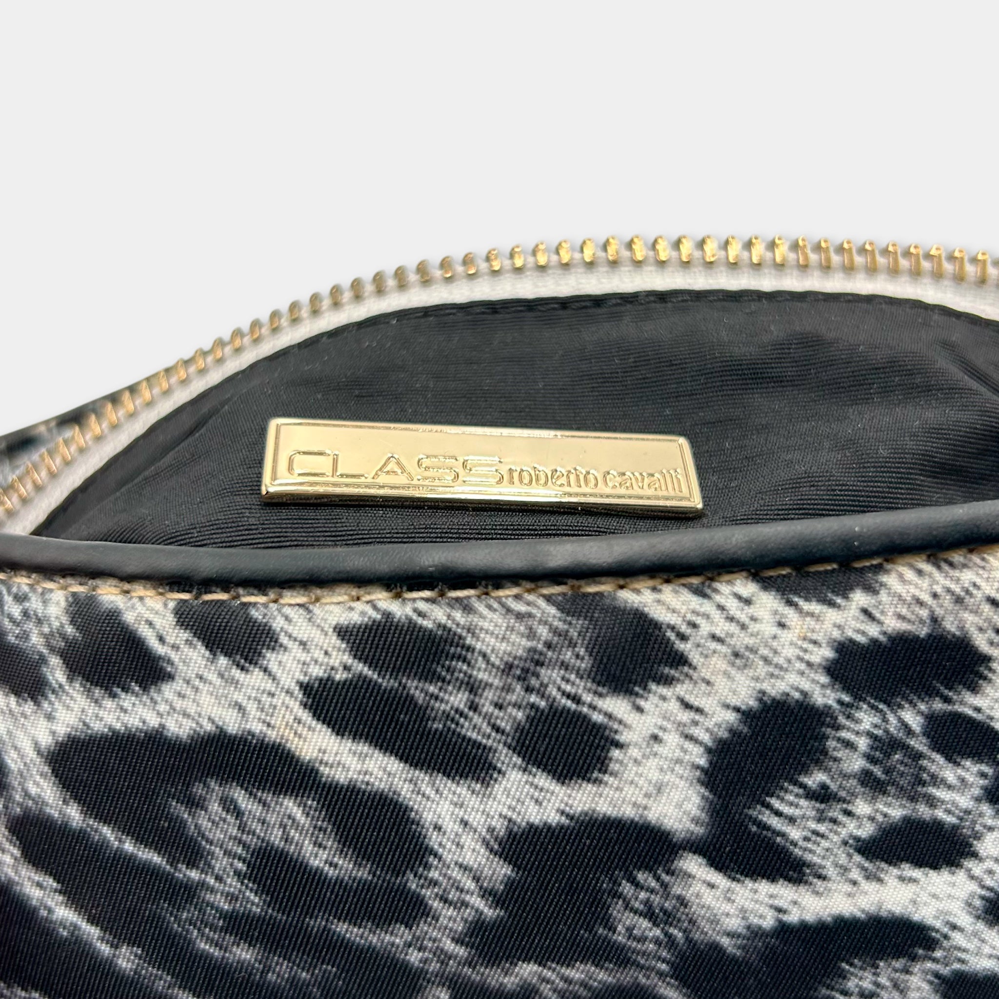 Cavalli Class Leopard Shoulder Bag