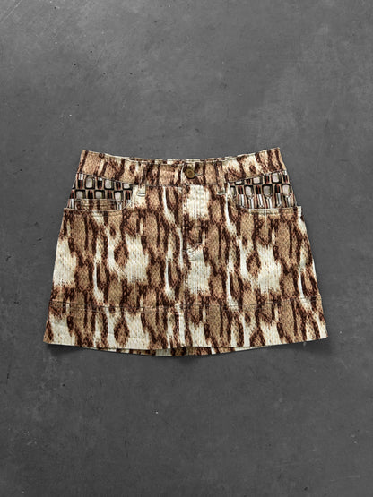 Just Cavalli Animal Print Mini Skirt