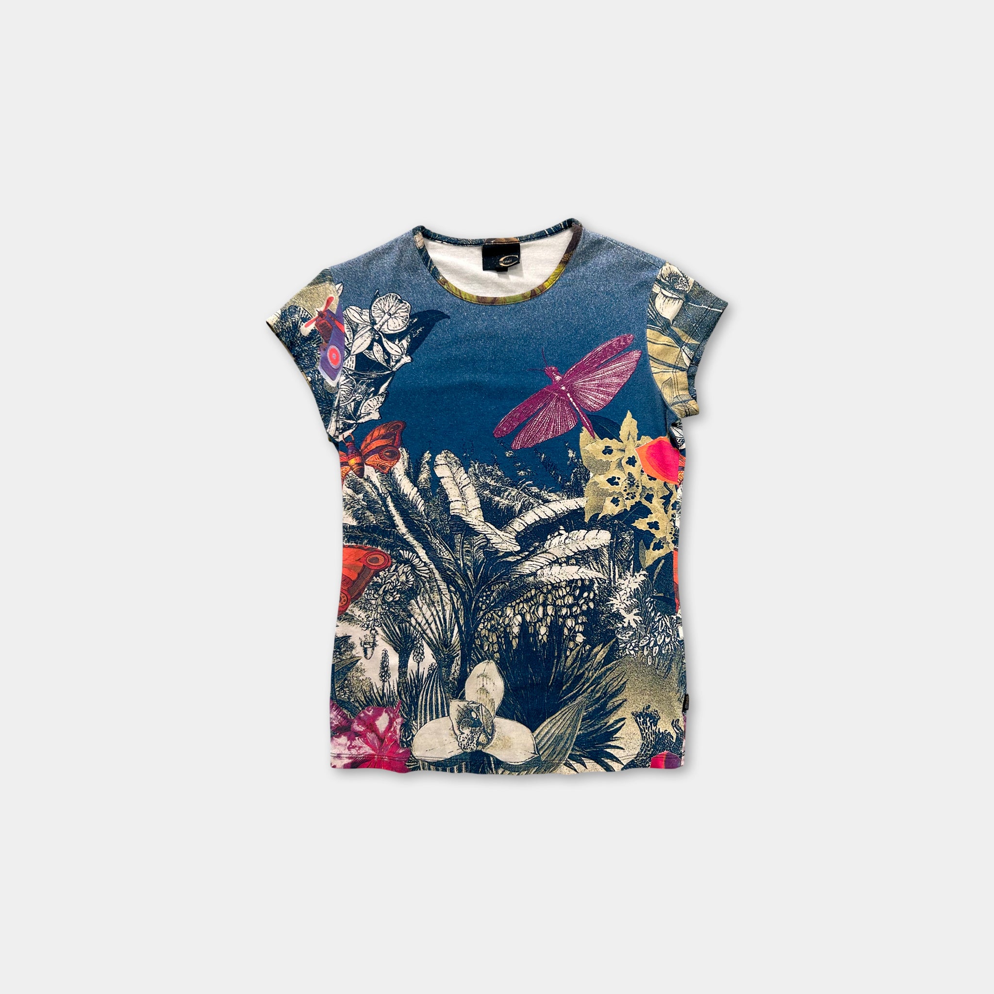 Just Cavalli 2000's Graphic Floral Baby-Tee