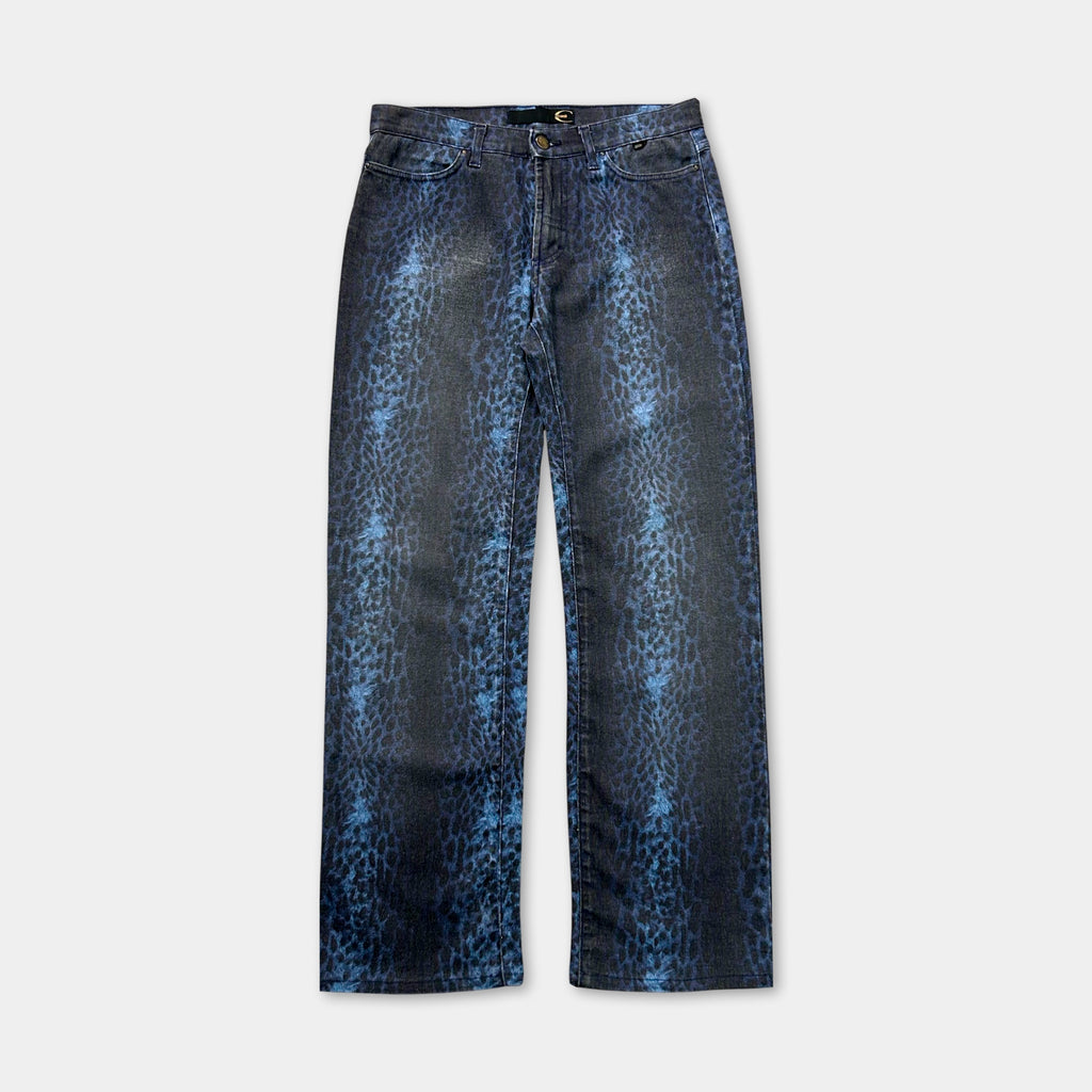 Just Cavalli Dark Blue Leopard Pants