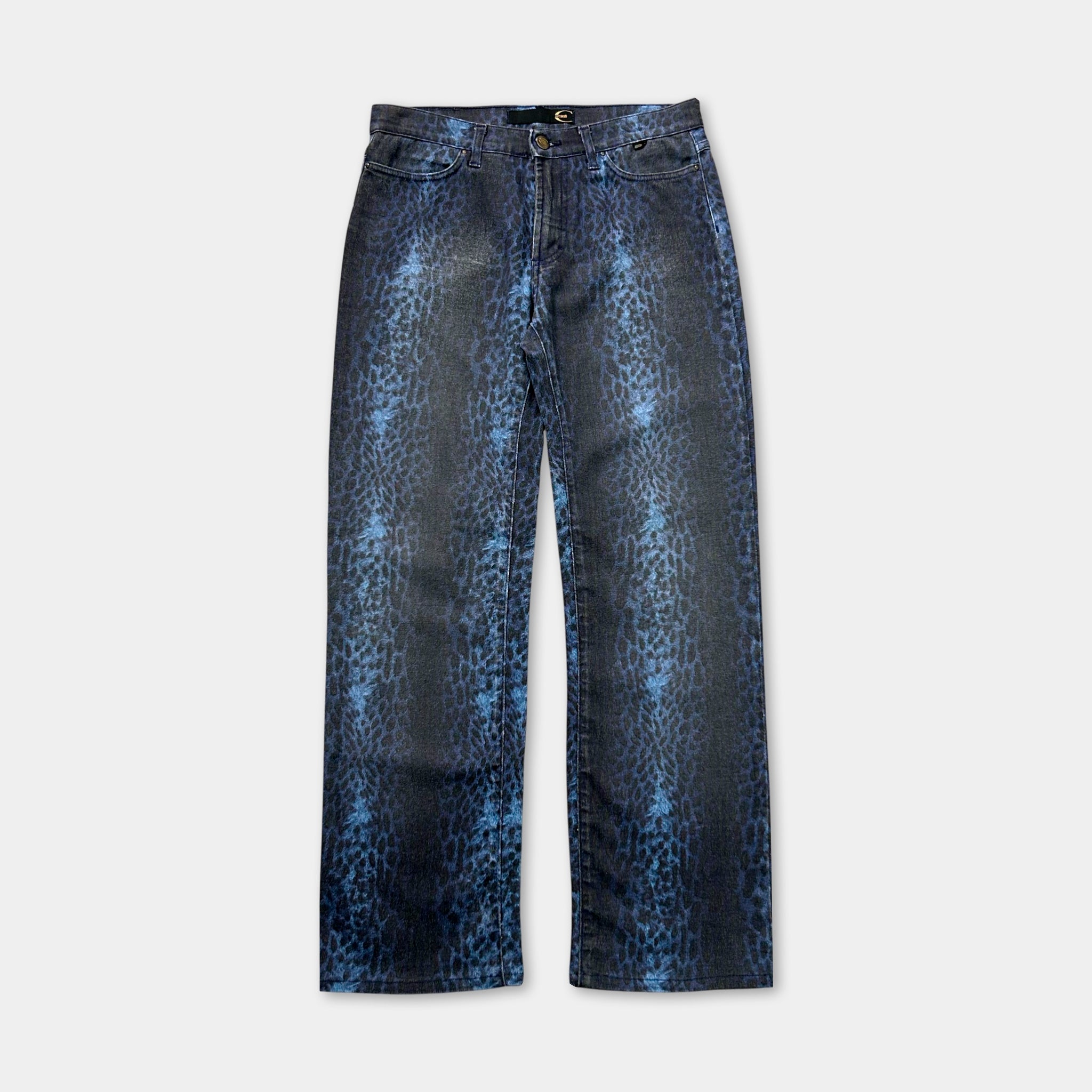 Just Cavalli Dark Blue Leopard Pants