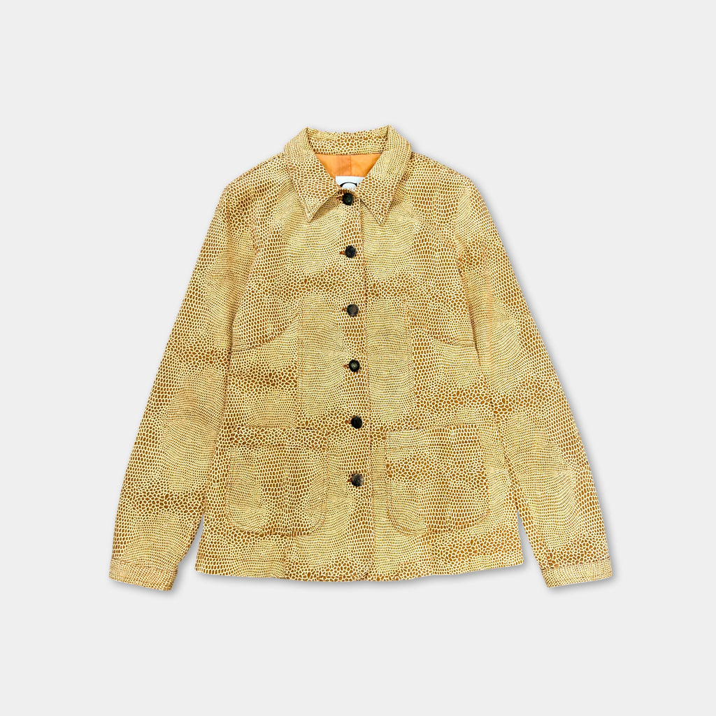 Cavalli Giraffe Print Yellow Blazer