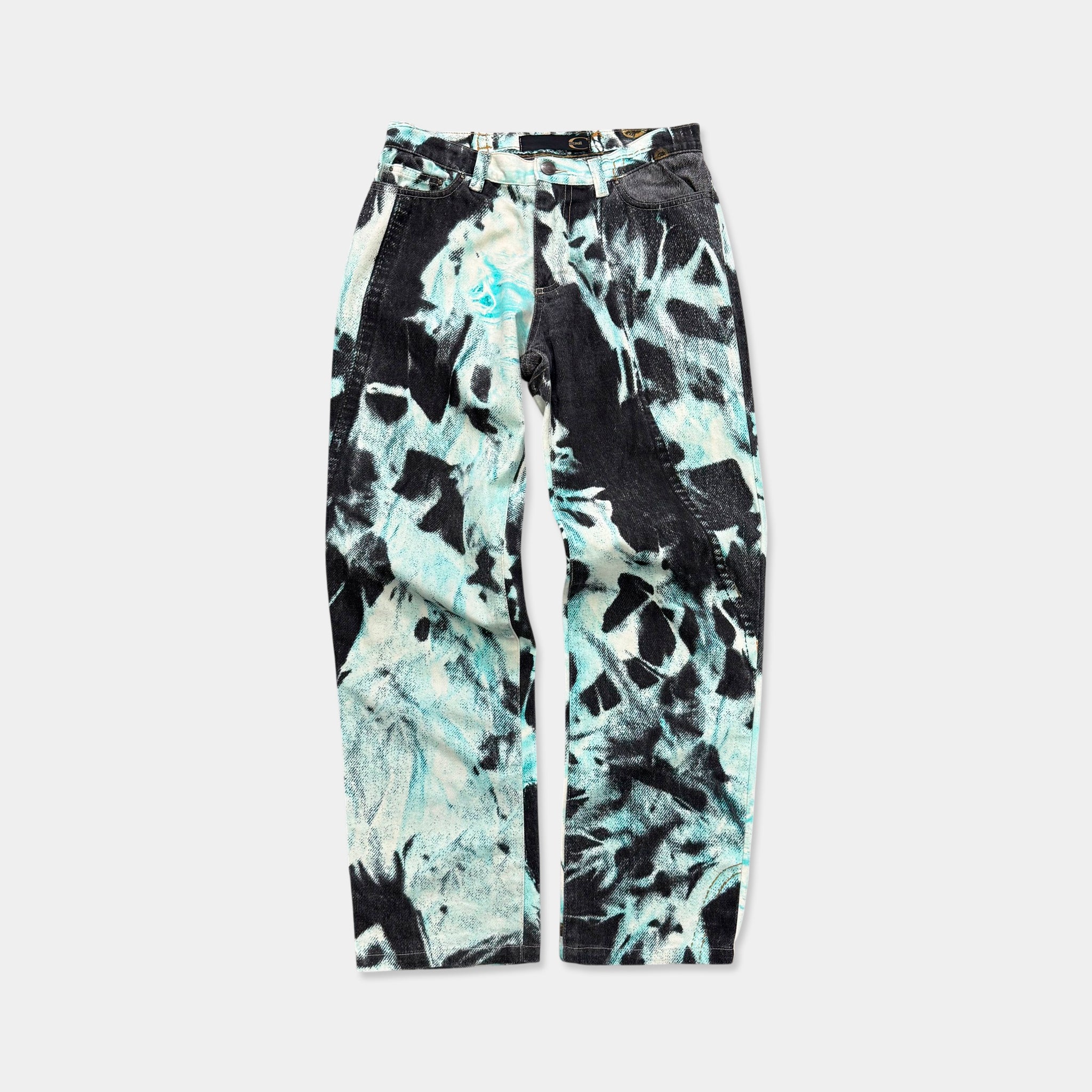 Just Cavalli Tie-Dye Acid-Wash Jeans