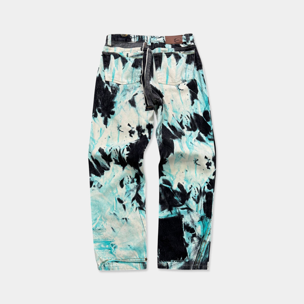 Just Cavalli Tie-Dye Acid-Wash Jeans