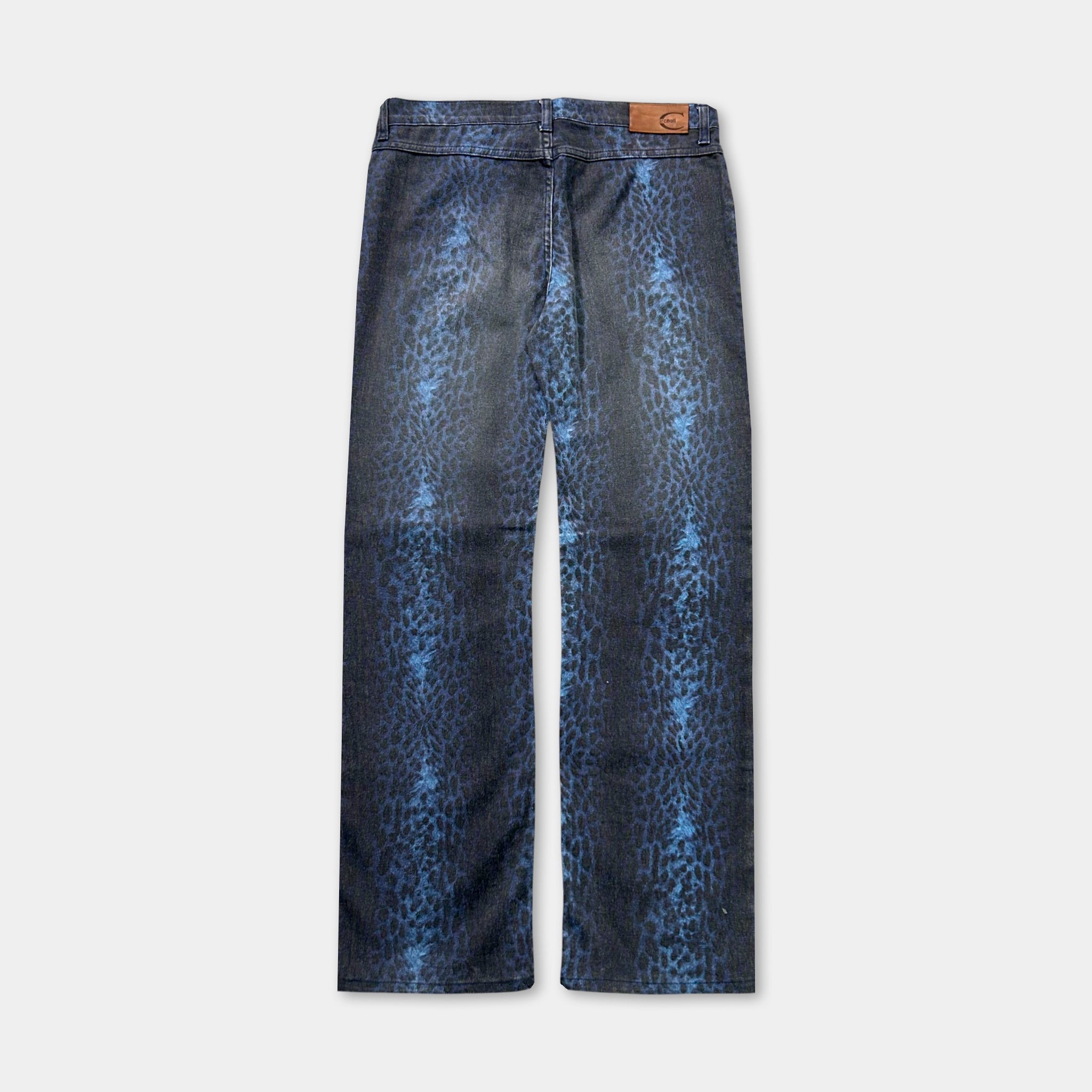 Just Cavalli Dark Blue Leopard Pants