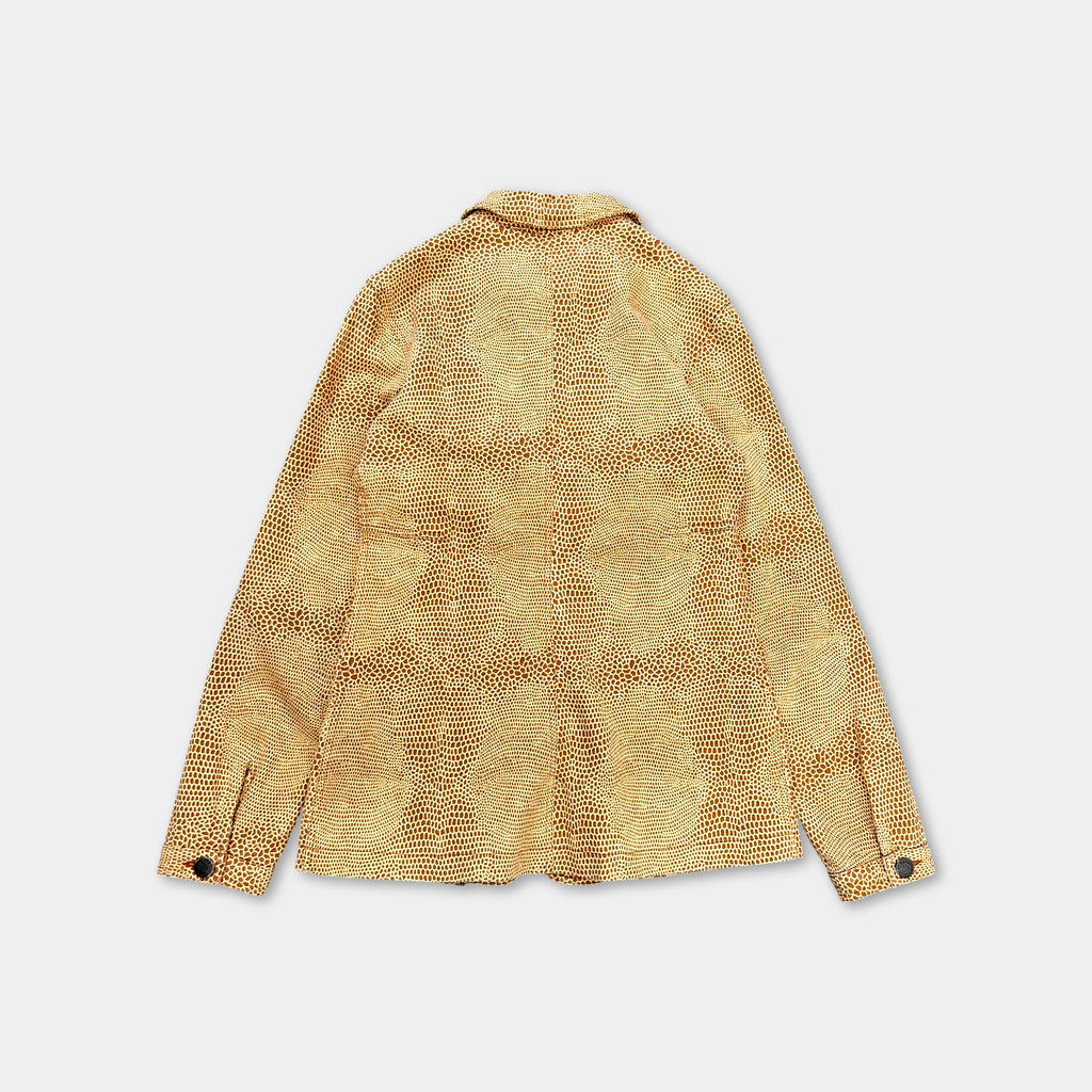 Cavalli Giraffe Print Yellow Blazer