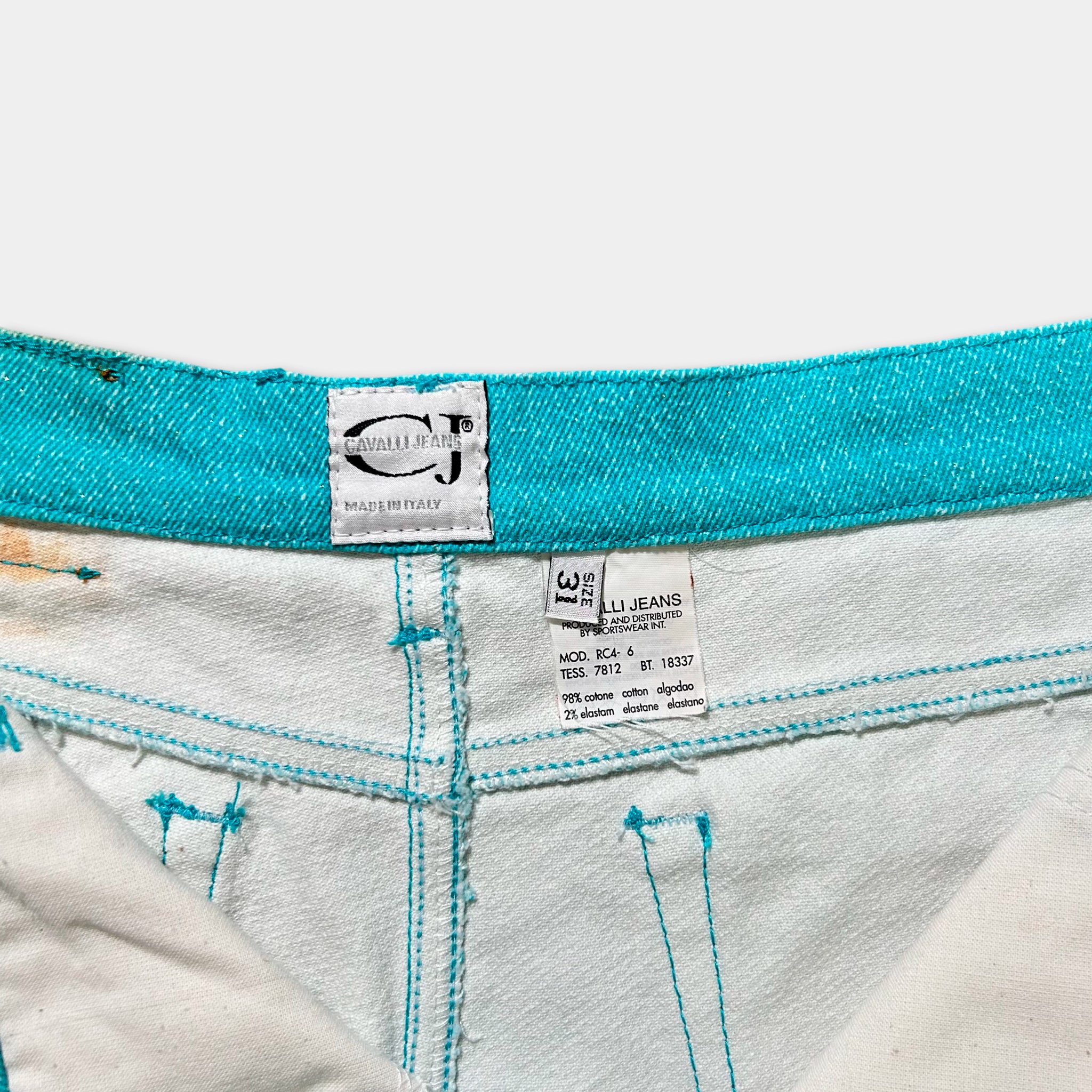 Just Cavalli Shiny Blue Jeans