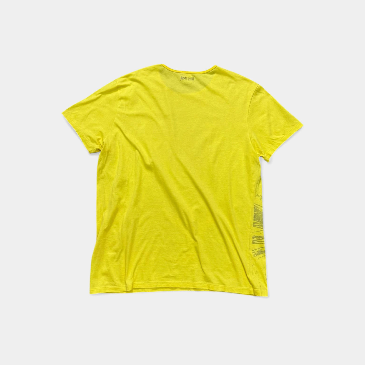 Just Cavalli Tiger Graphic Yellow T-Shirt