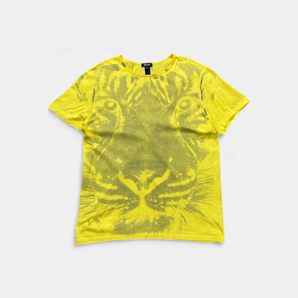 Just Cavalli Tiger Graphic Yellow T-Shirt