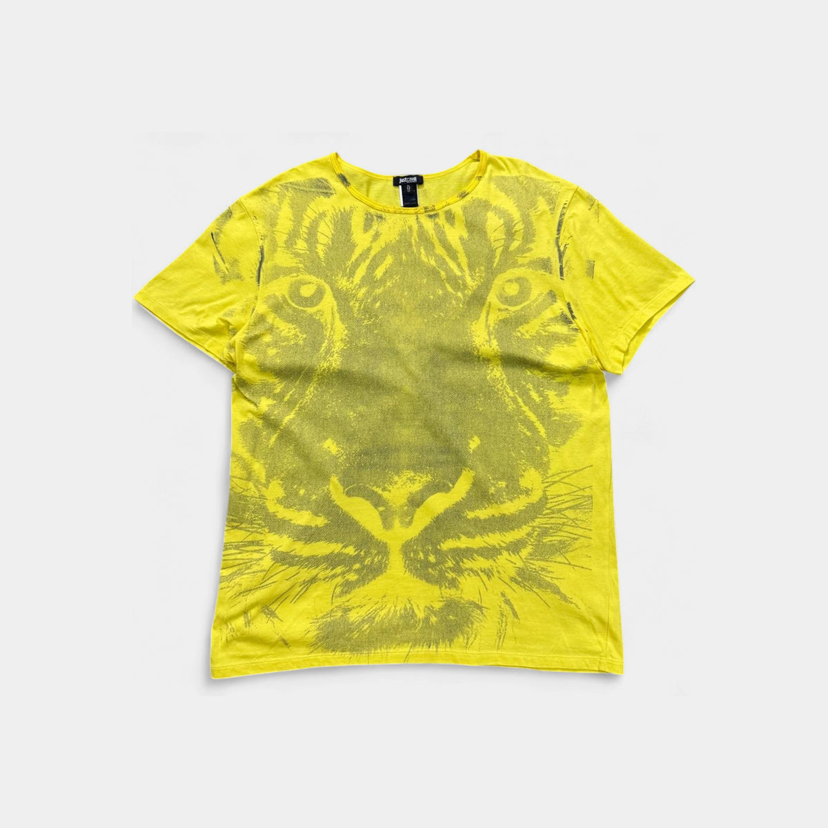 Just Cavalli Tiger Graphic Yellow T-Shirt