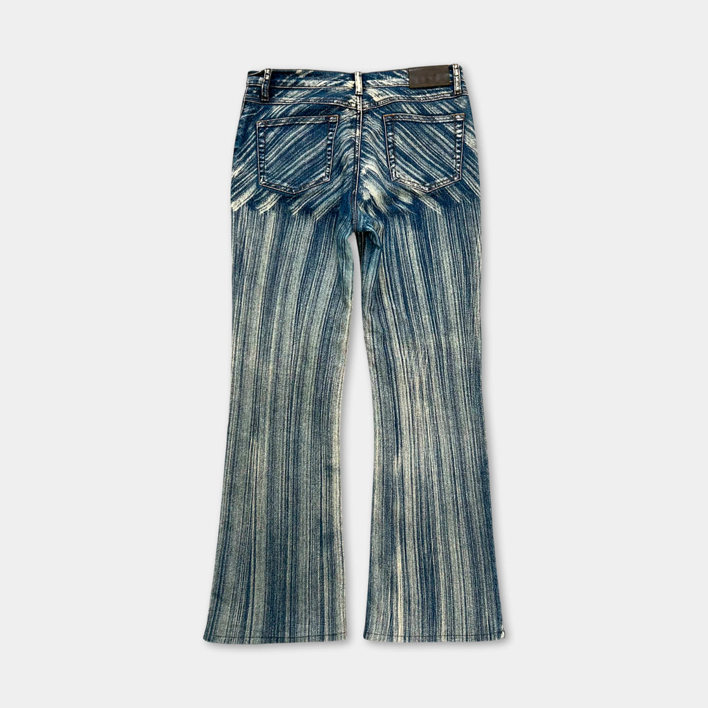 Just Cavalli 2000's Paint Effect Striped Jeans
