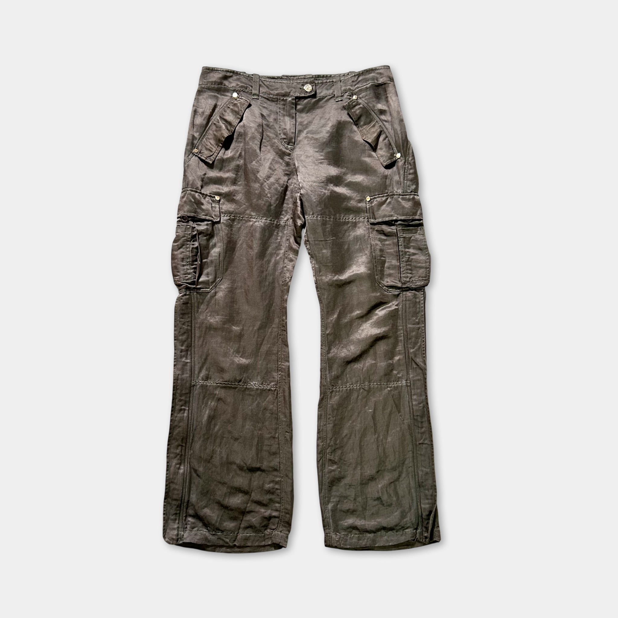 Cavalli Silk Cargo Pants Cavalli