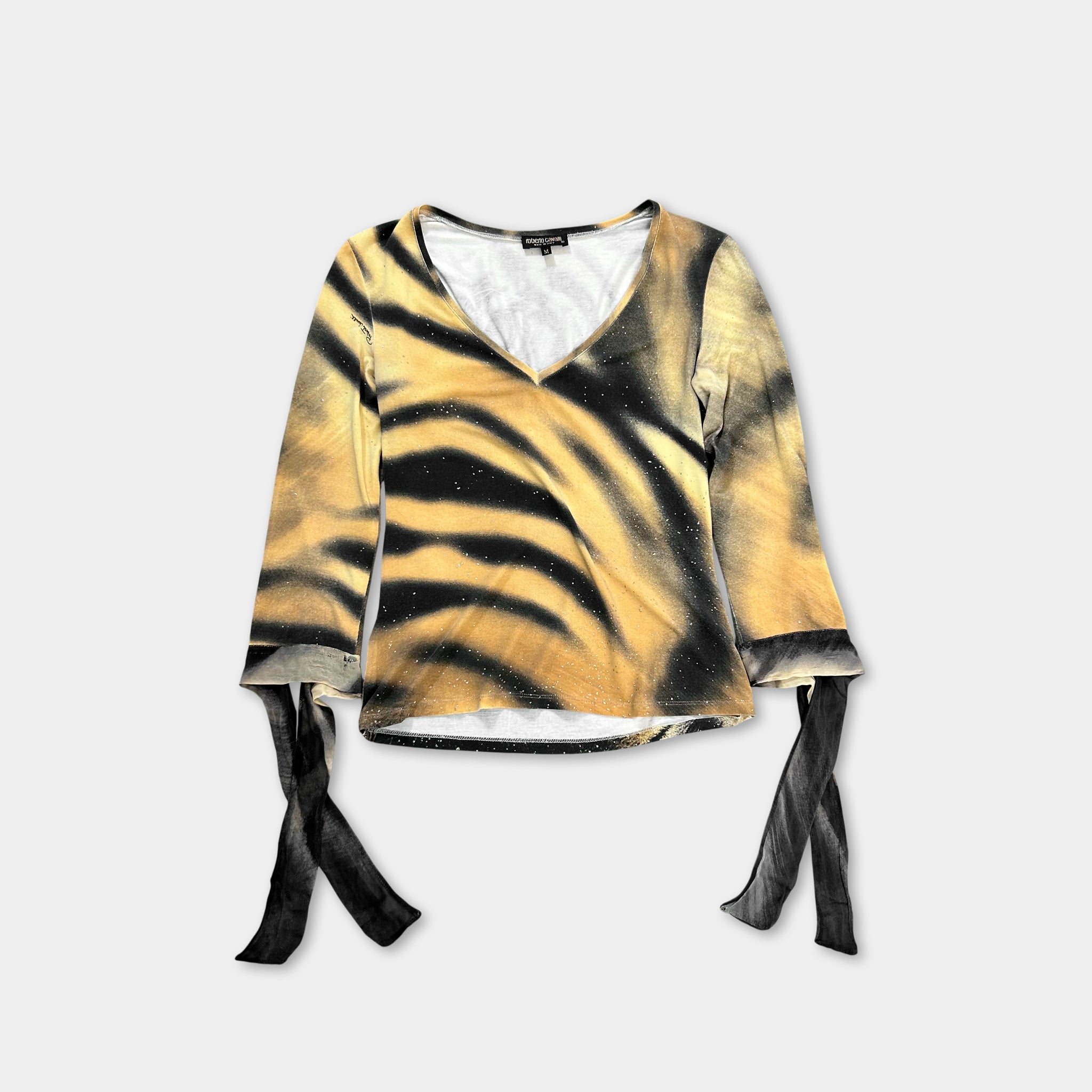 Roberto Cavalli 2000s  Tiger Print Longsleeve