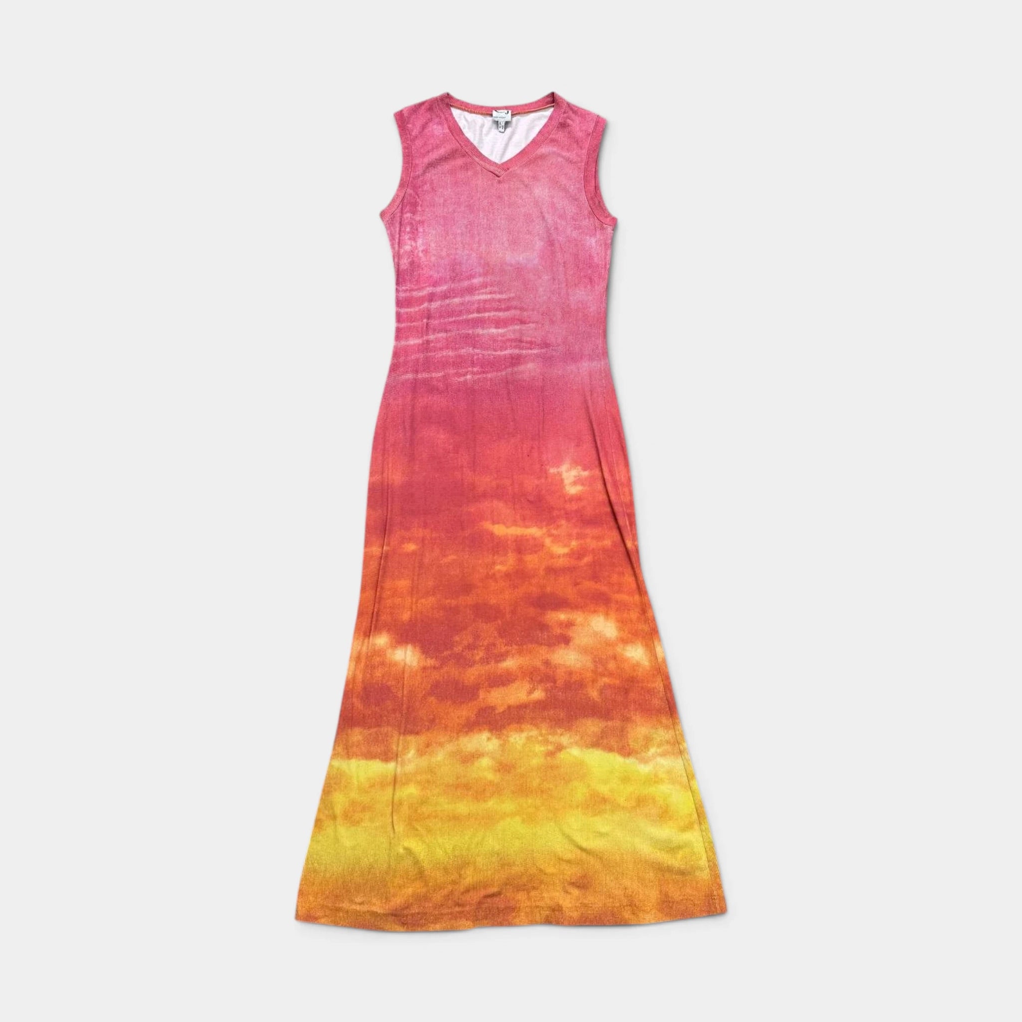 Cavalli Jeans 2000s Sunset Sleeveless Maxi Dress