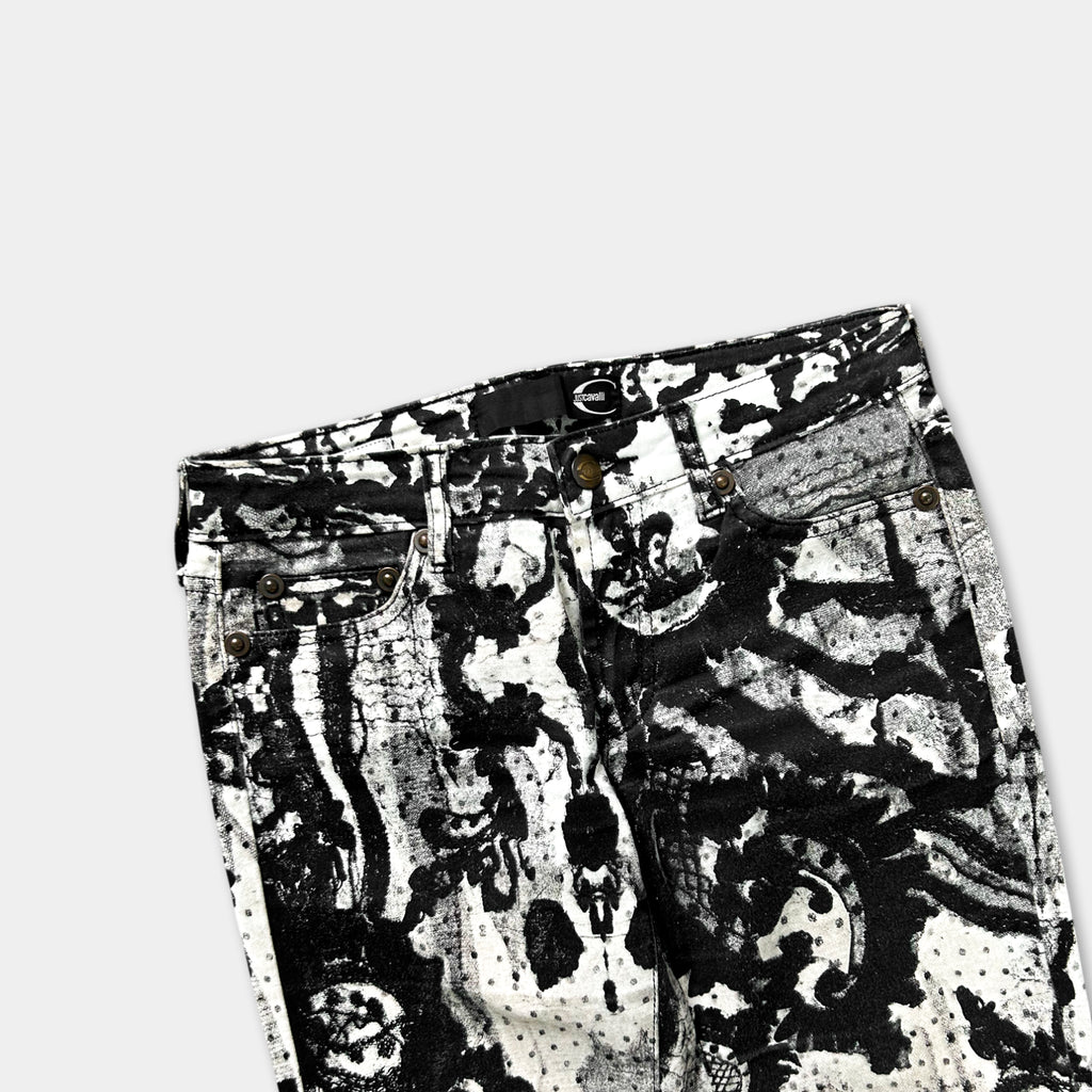 Just Cavalli 2000's Graffiti Print Jeans