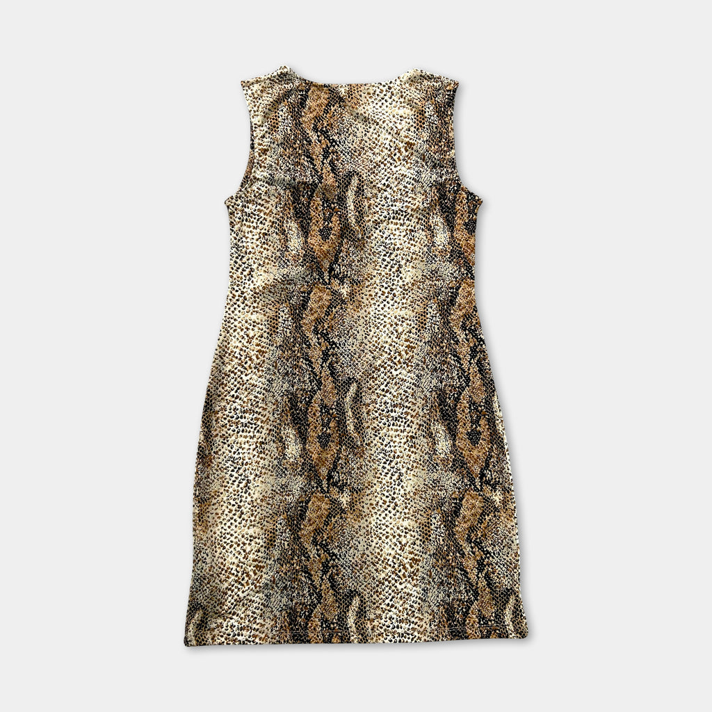 Roberto Cavalli 2005 Snakeskin Cocktail Dress