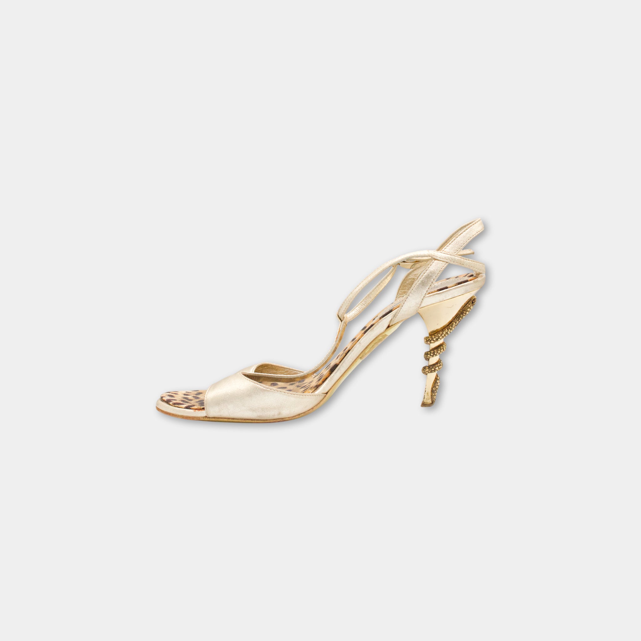 Cavalli Snake Golden Heels