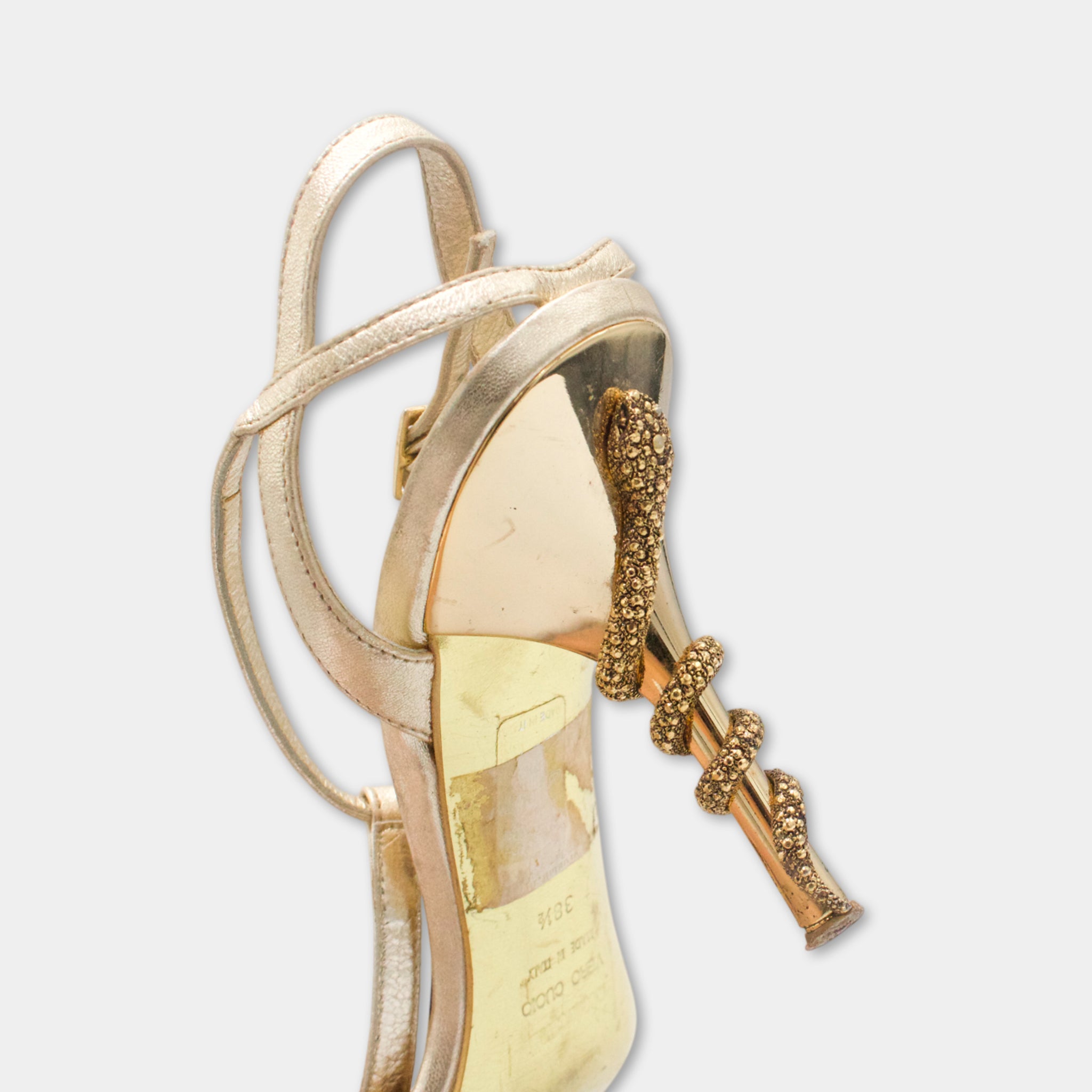 Cavalli Snake Golden Heels