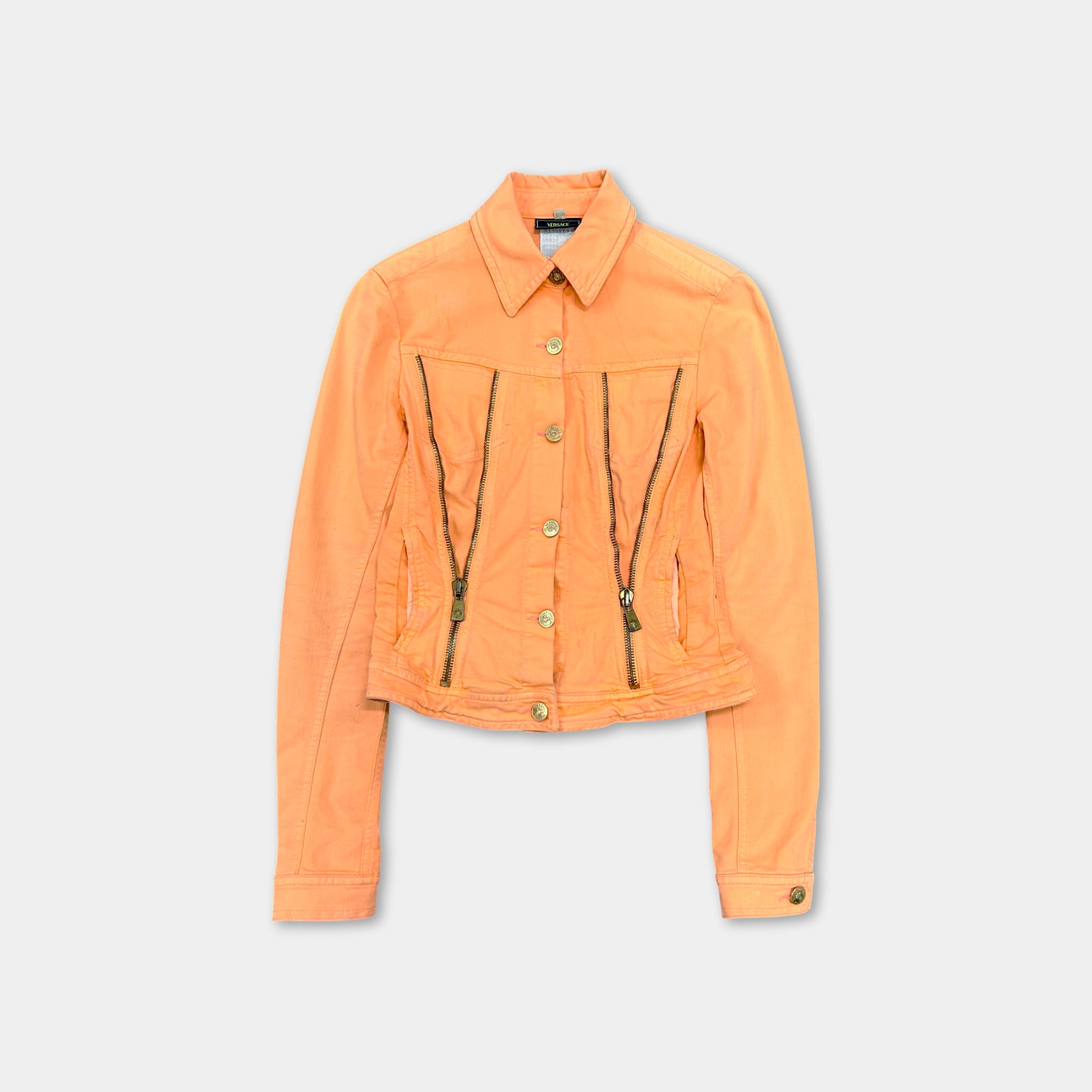 Versace Jeans Couture Orange Denim Jacket