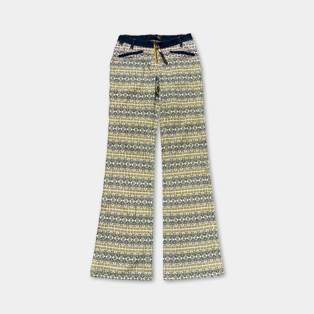 Just Cavalli Floral Pattern Flared Pants