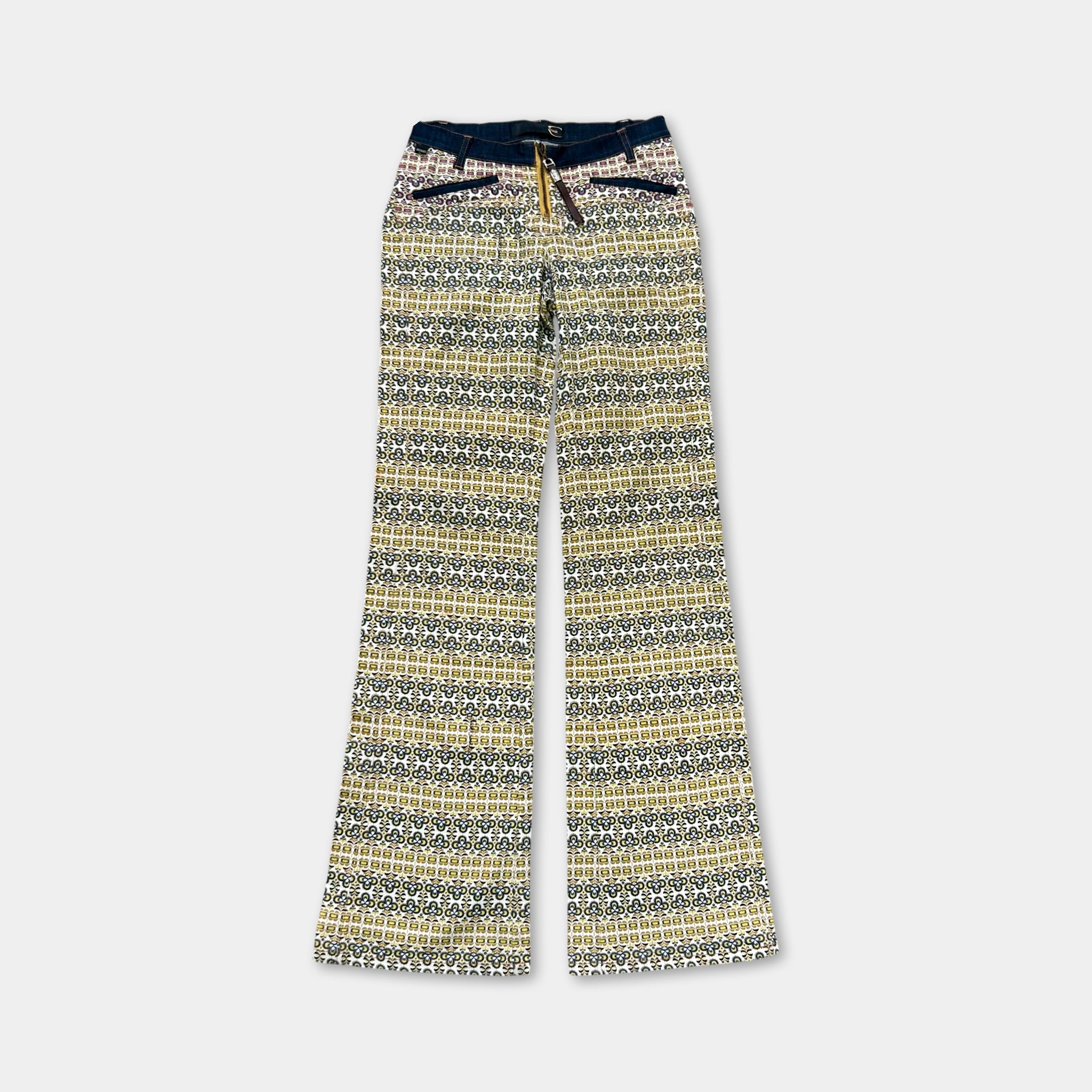 Just Cavalli Floral Pattern Flared Pants