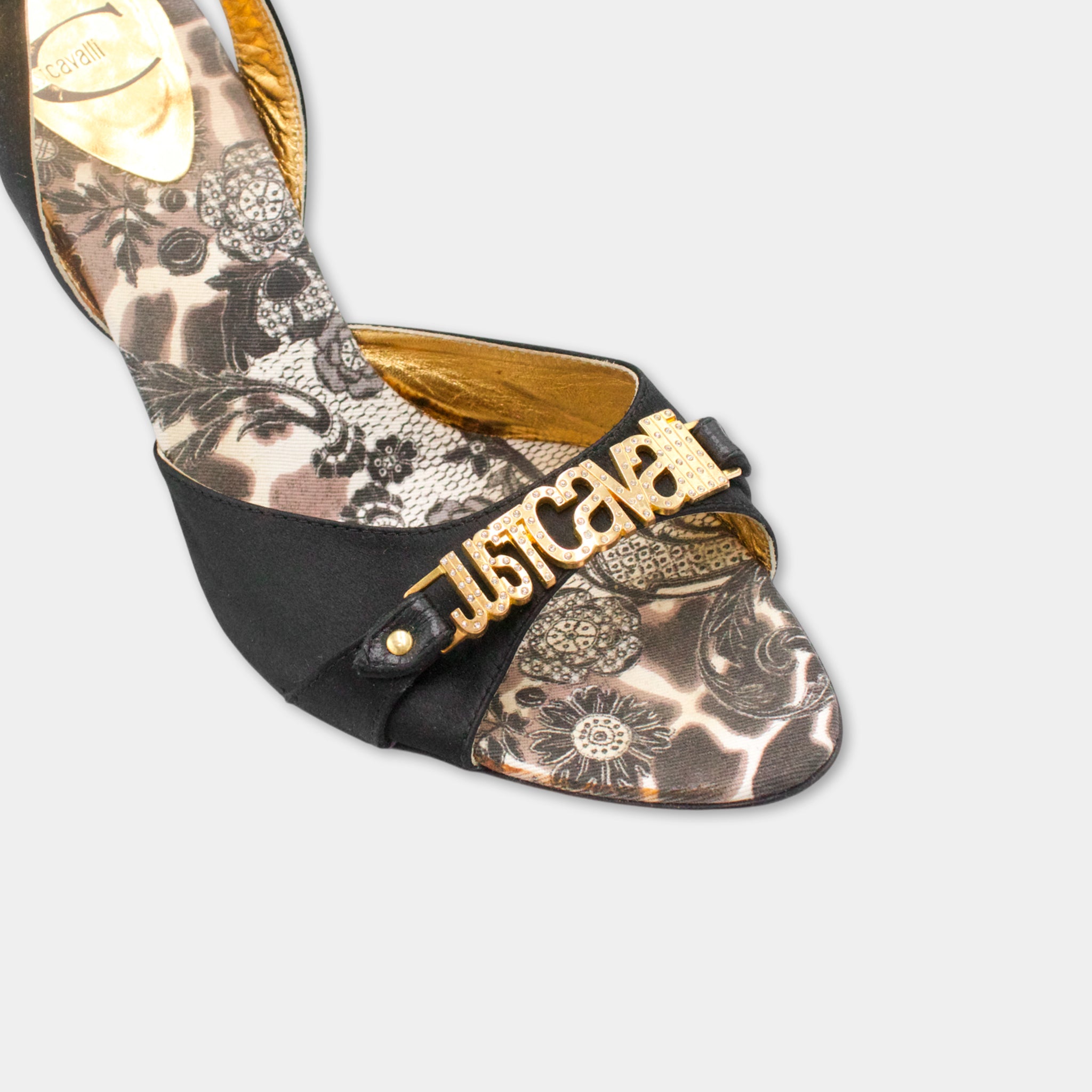 Just Cavalli Text Heels
