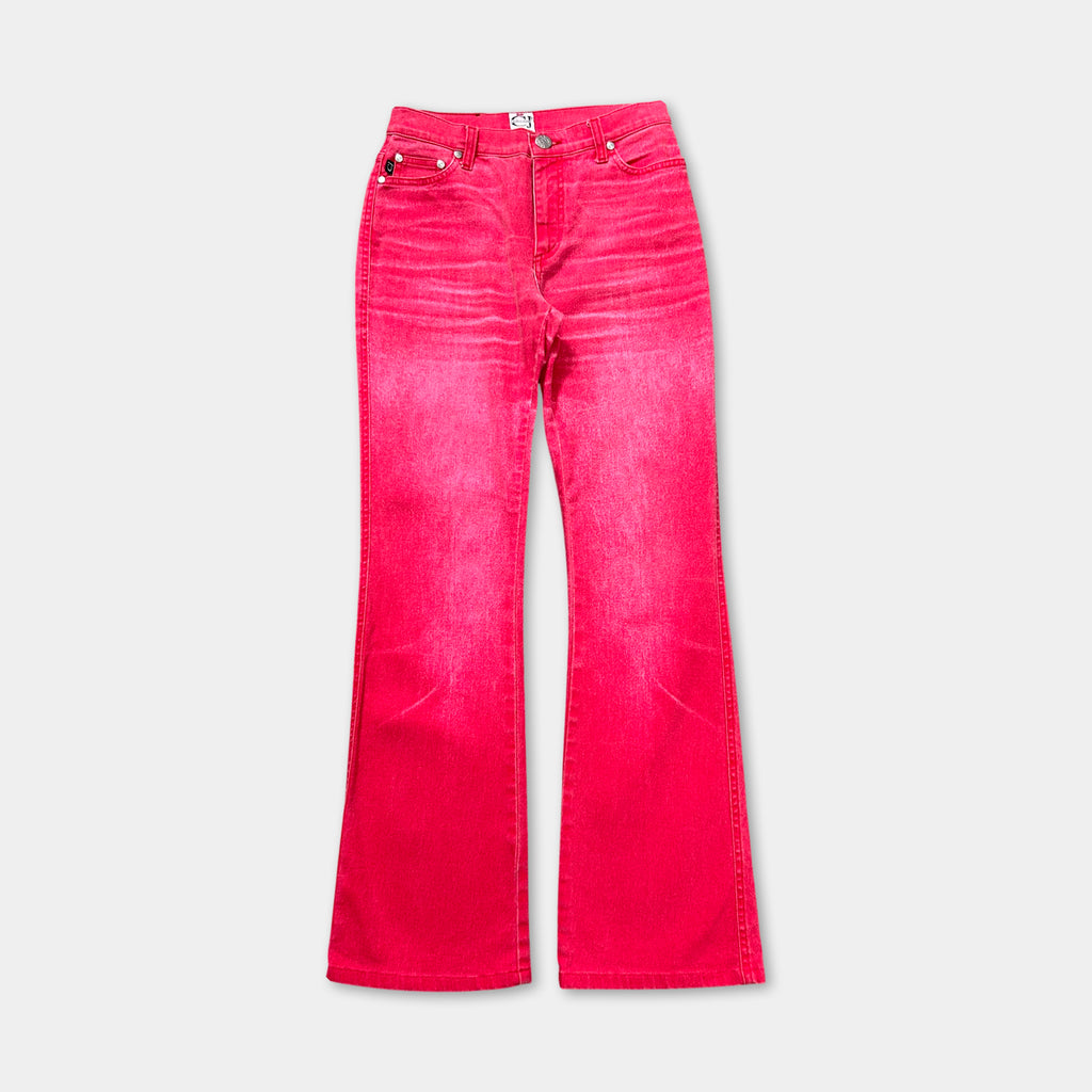 Cavalli Jeans Pink Denim Effect Pants