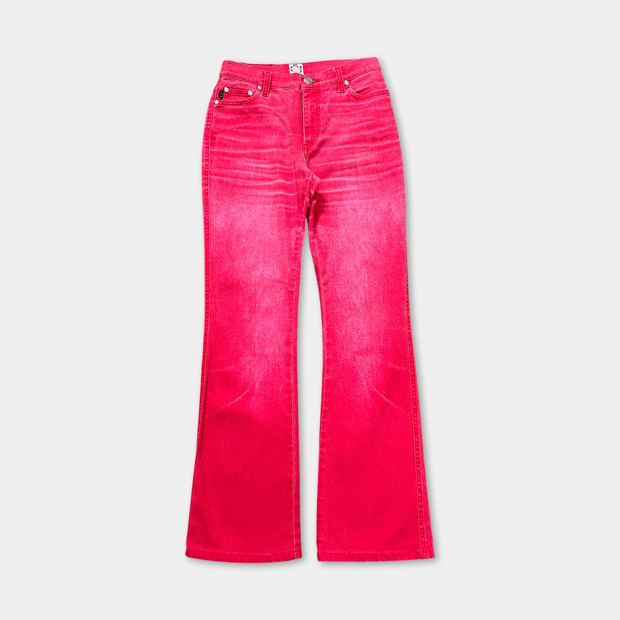 Cavalli Jeans Pink Denim Effect Pants